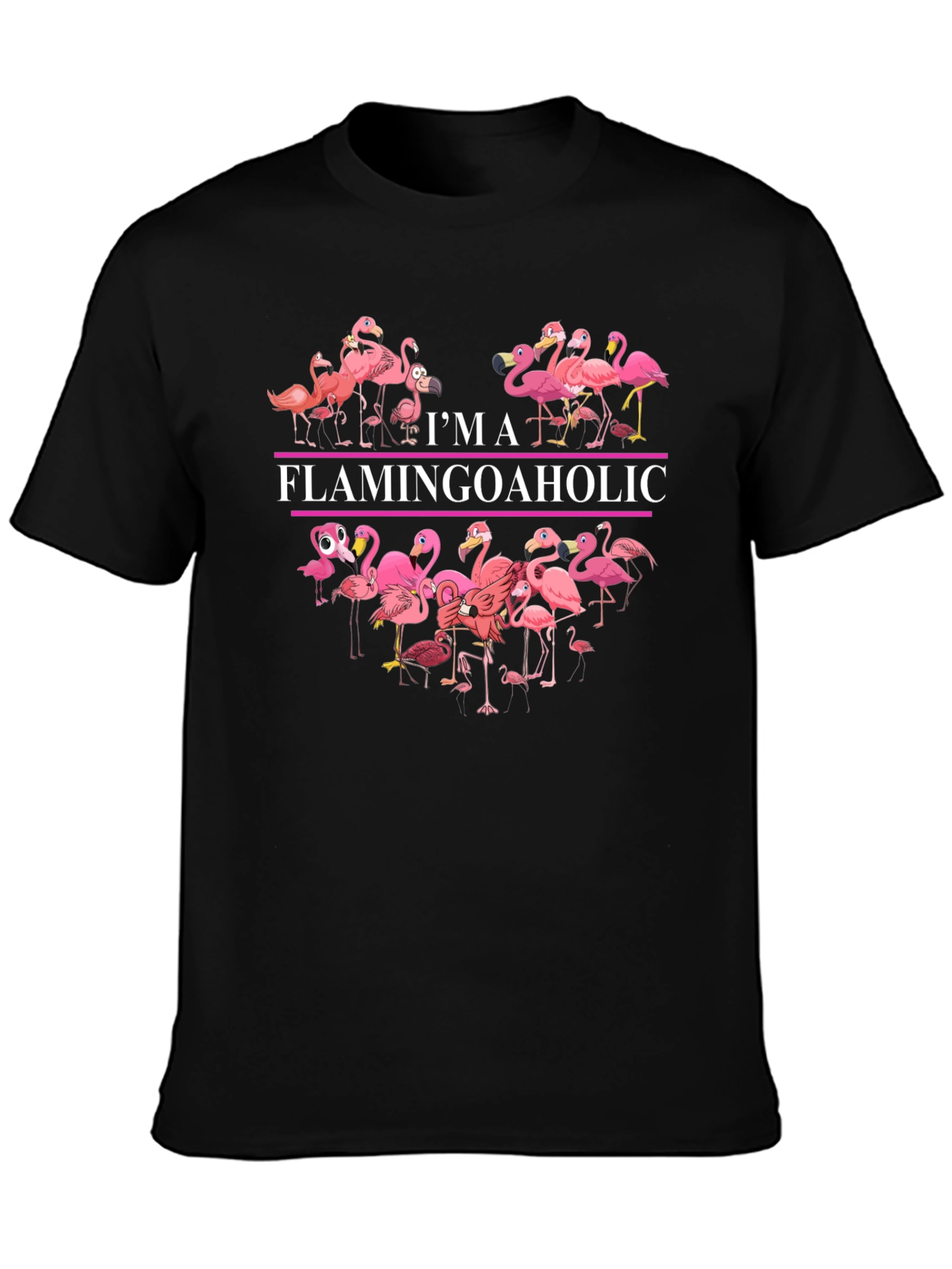 Flamingoaholic Graphic T-Shirt - Fun & Stylish Tee