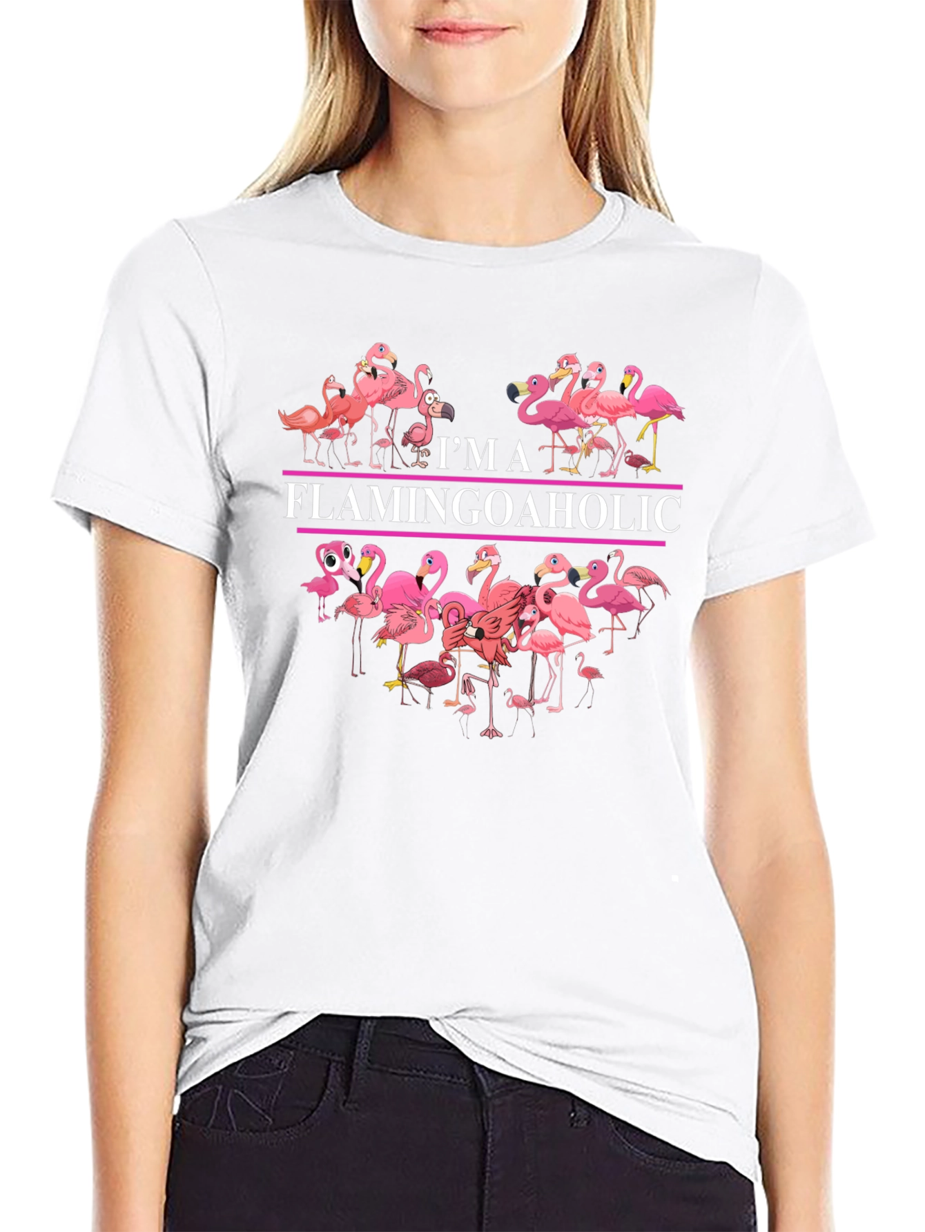Flamingoaholic Graphic T-Shirt - Fun & Stylish Tee