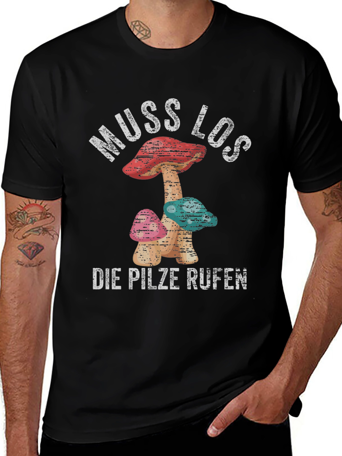 Muss Los Die Pilze Rufen Mushroom T-Shirt
