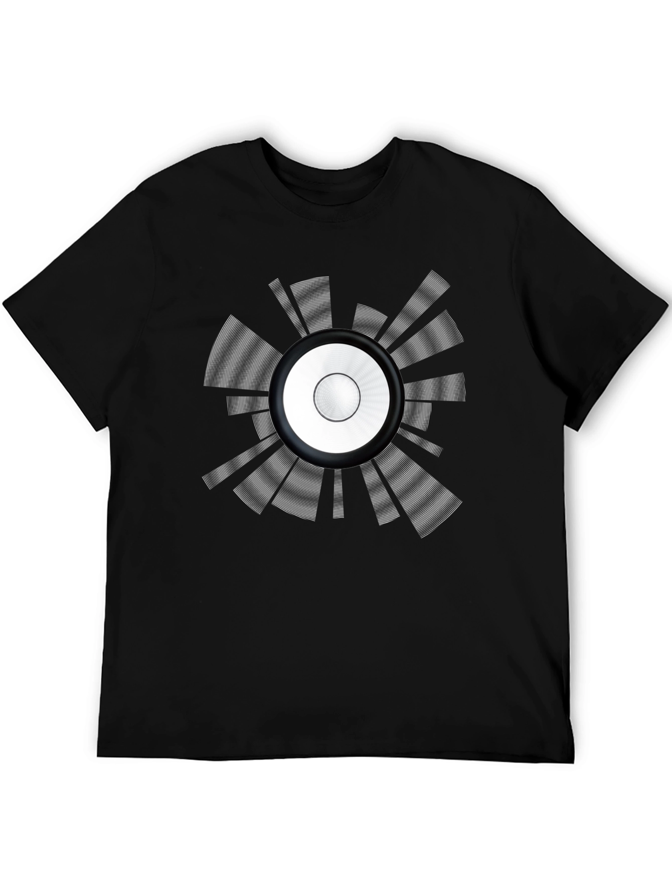 Speaker Graphic Black T-Shirt - Music Lover Tee