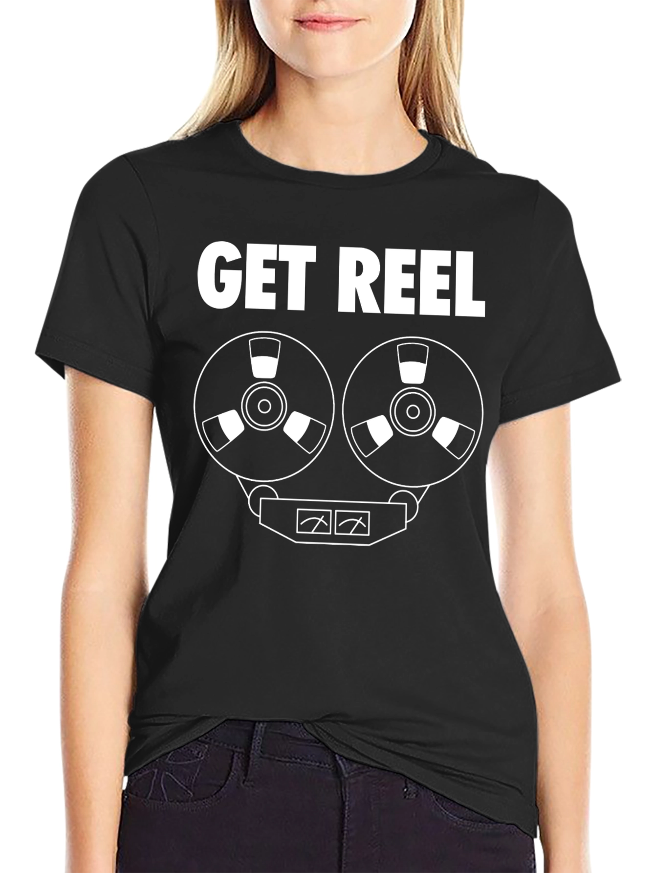 Get Reel T-Shirt - Retro Audio Enthusiast Tee