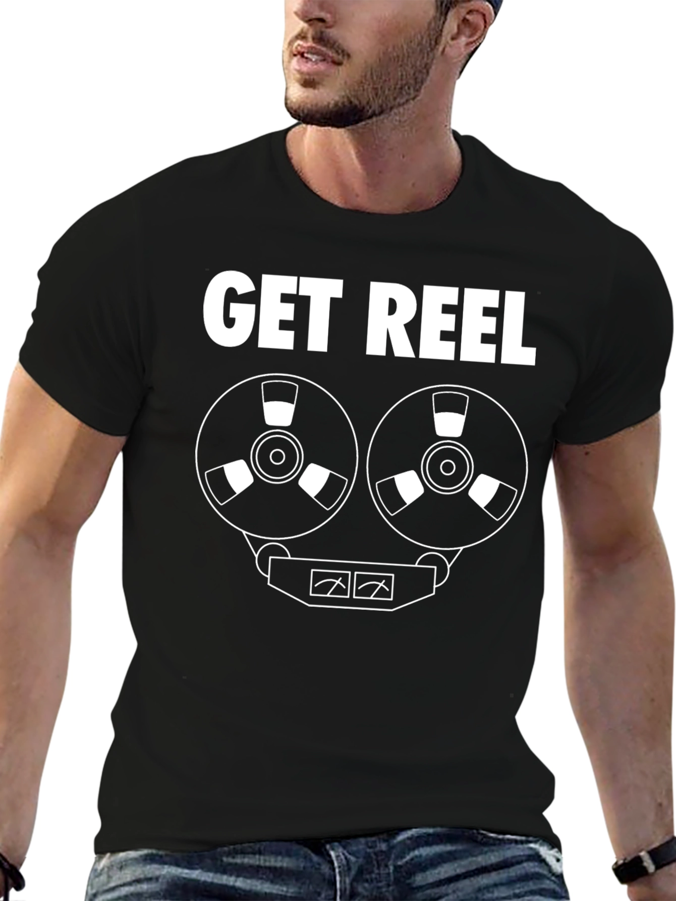 Get Reel T-Shirt - Retro Audio Enthusiast Tee