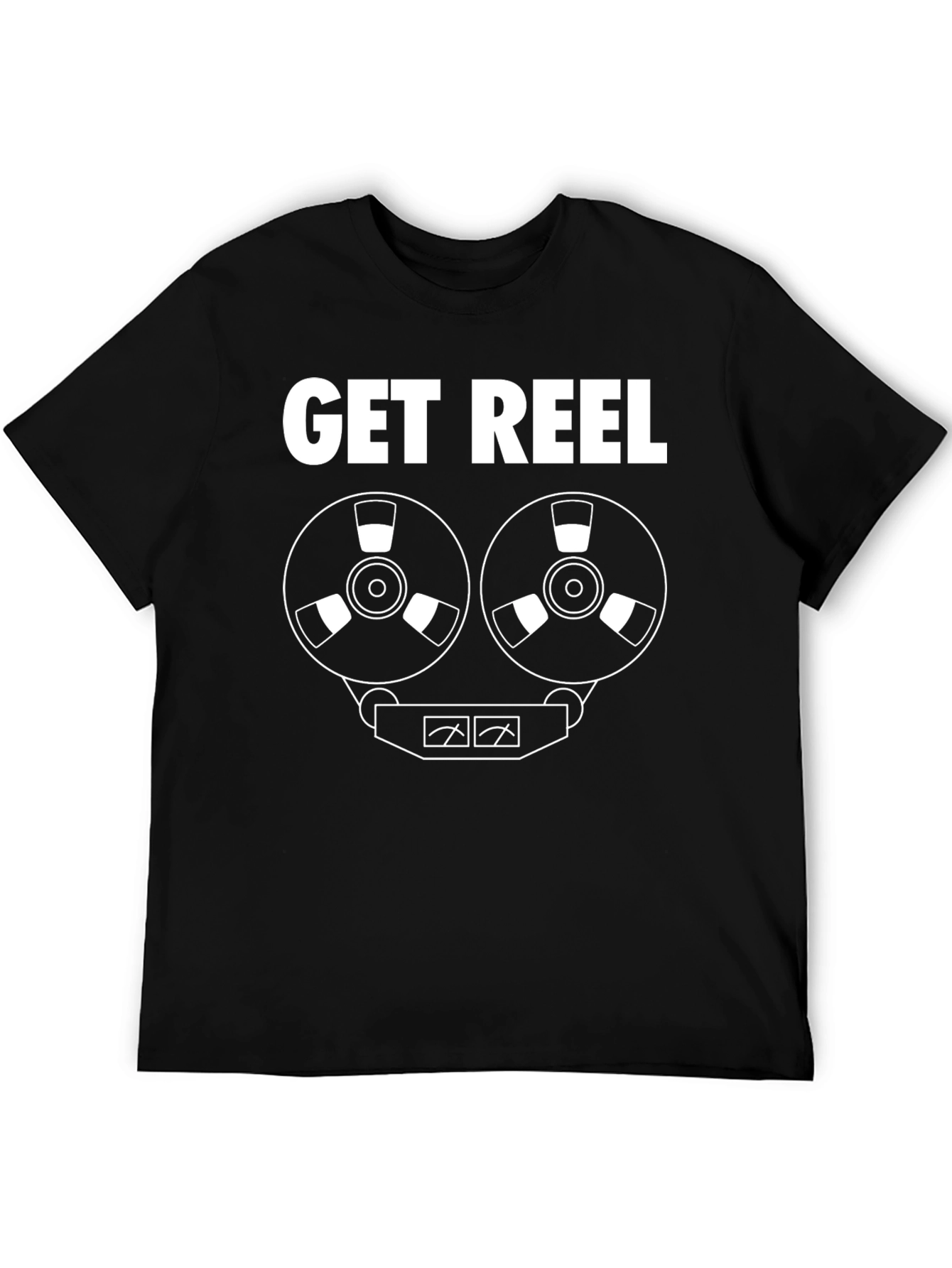 Get Reel T-Shirt - Retro Audio Enthusiast Tee