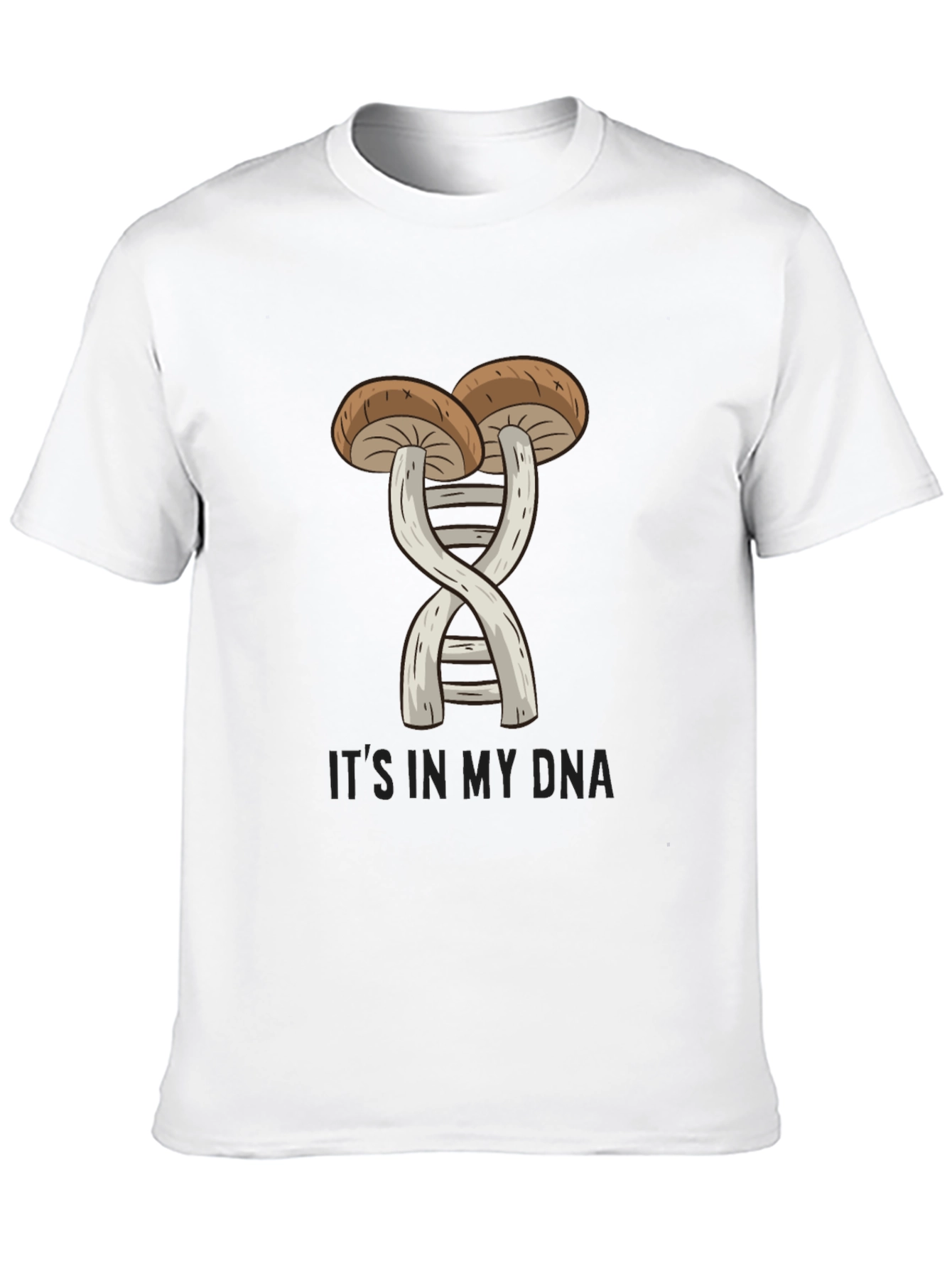 Mushroom DNA T-Shirt - Fungi Genetic Tee