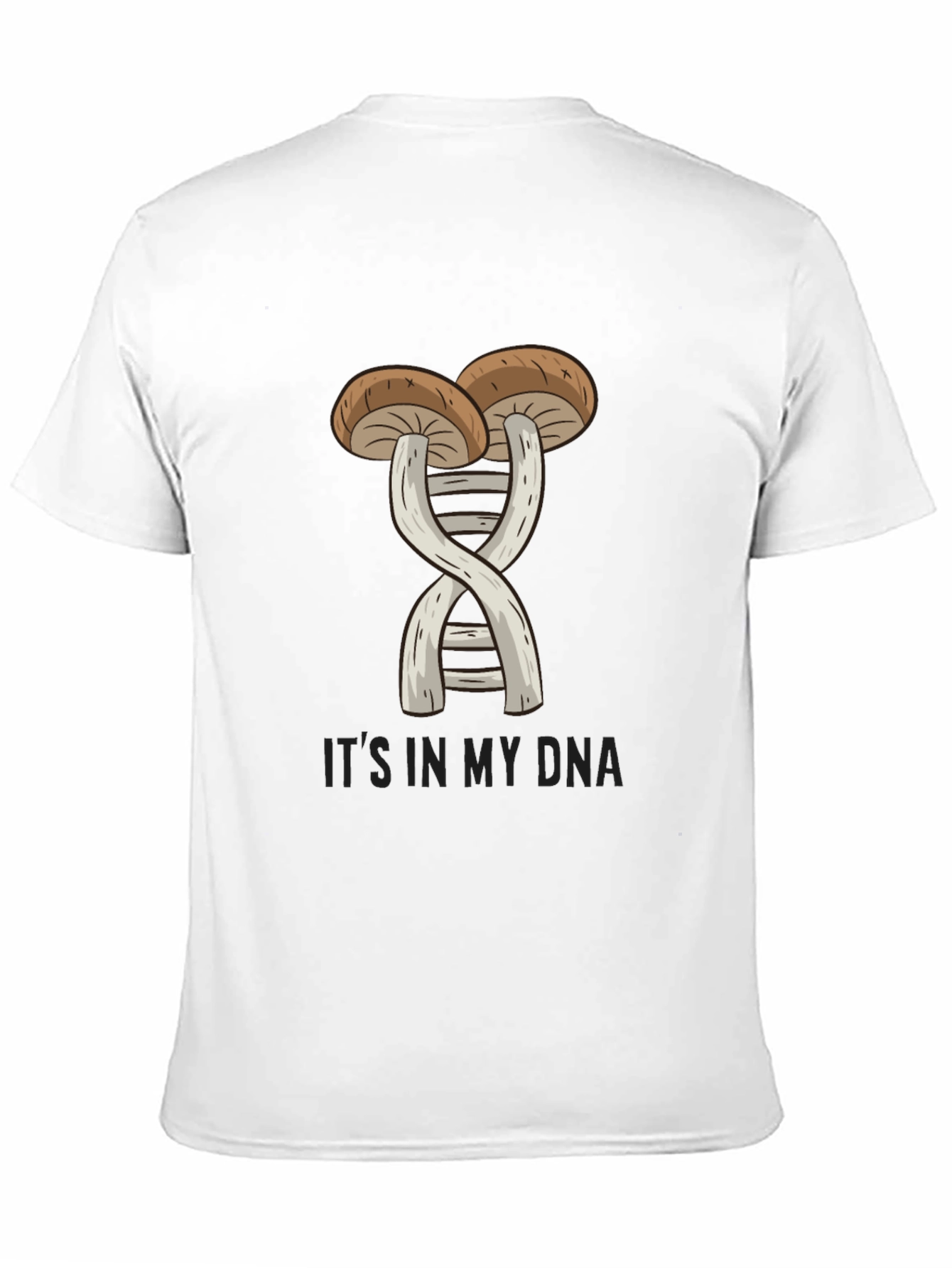 Mushroom DNA T-Shirt - Fungi Genetic Tee