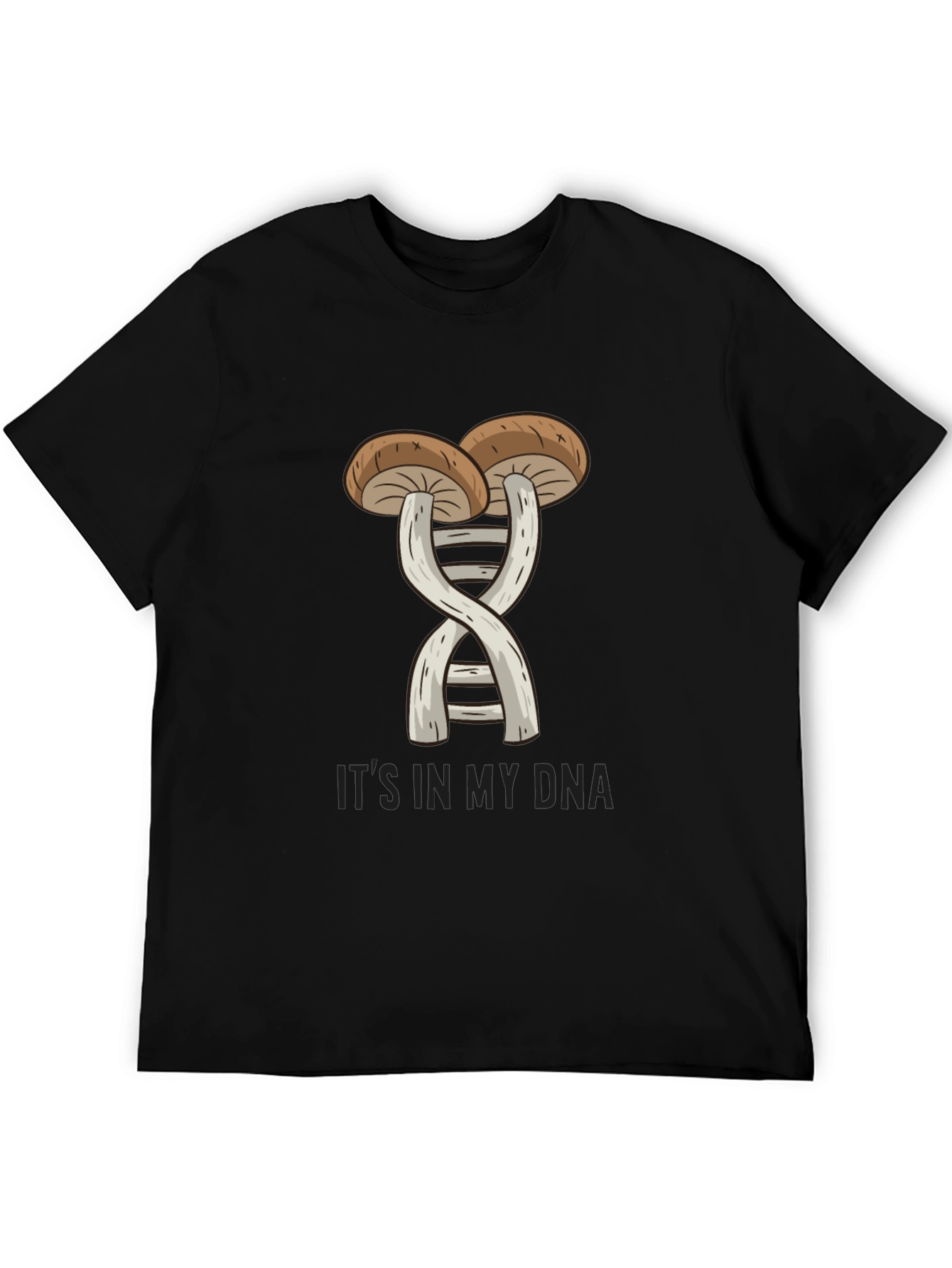 Mushroom DNA T-Shirt - Fungi Genetic Tee