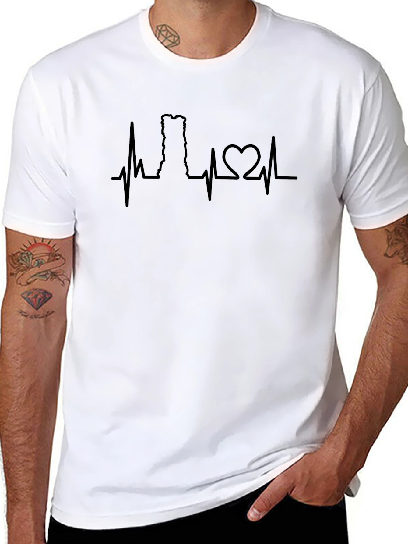 Vermont Heartbeat T-Shirt - Black