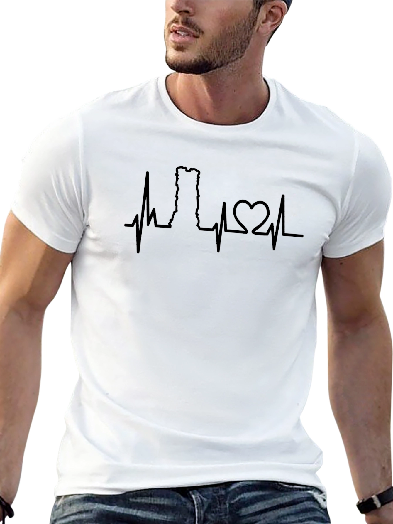 Vermont Heartbeat T-Shirt - Black