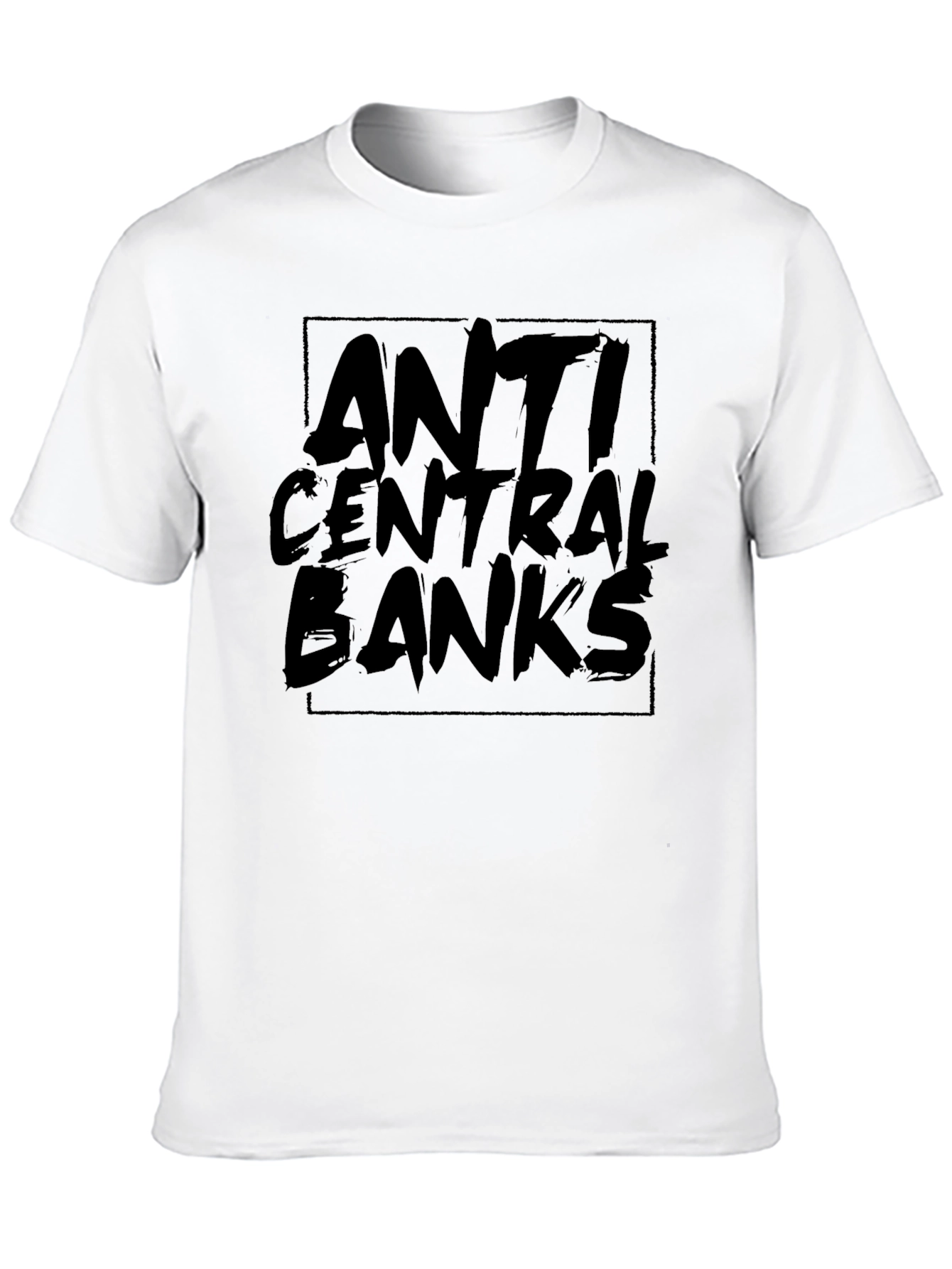 Anti Central Banks Graphic T-Shirt - Black