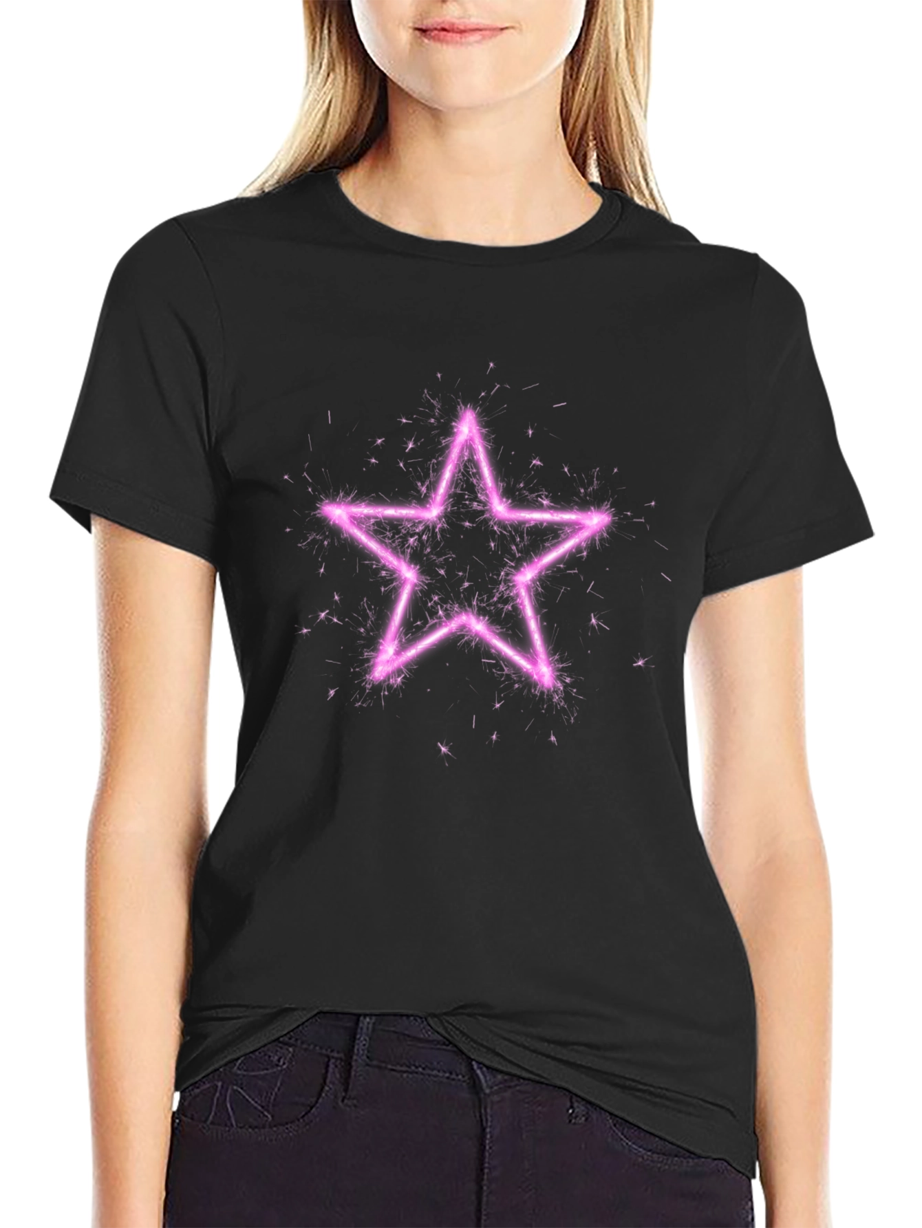 Sparkling Star Black T-Shirt
