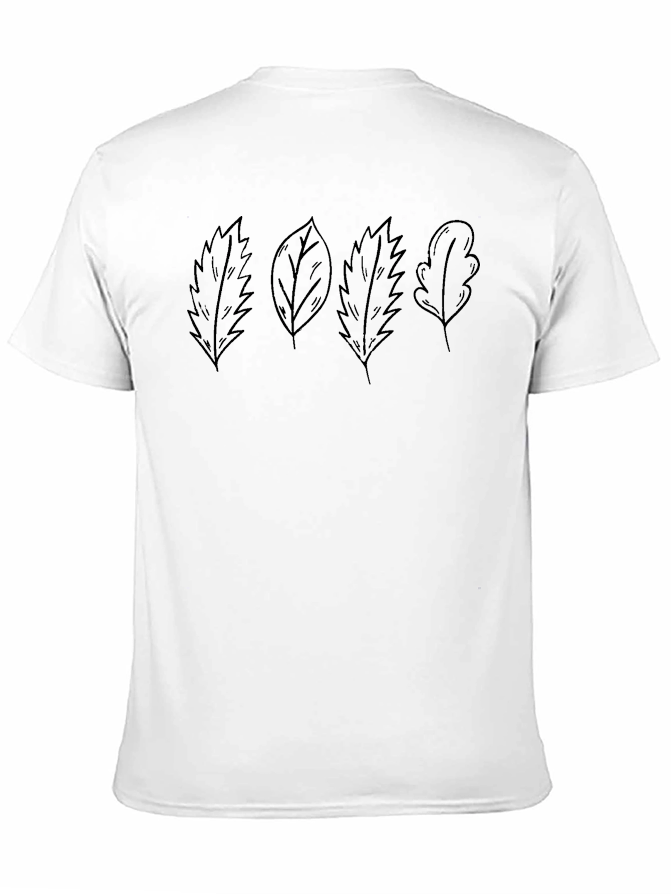 Nature Leaf Print T-Shirt - Relaxed Fit