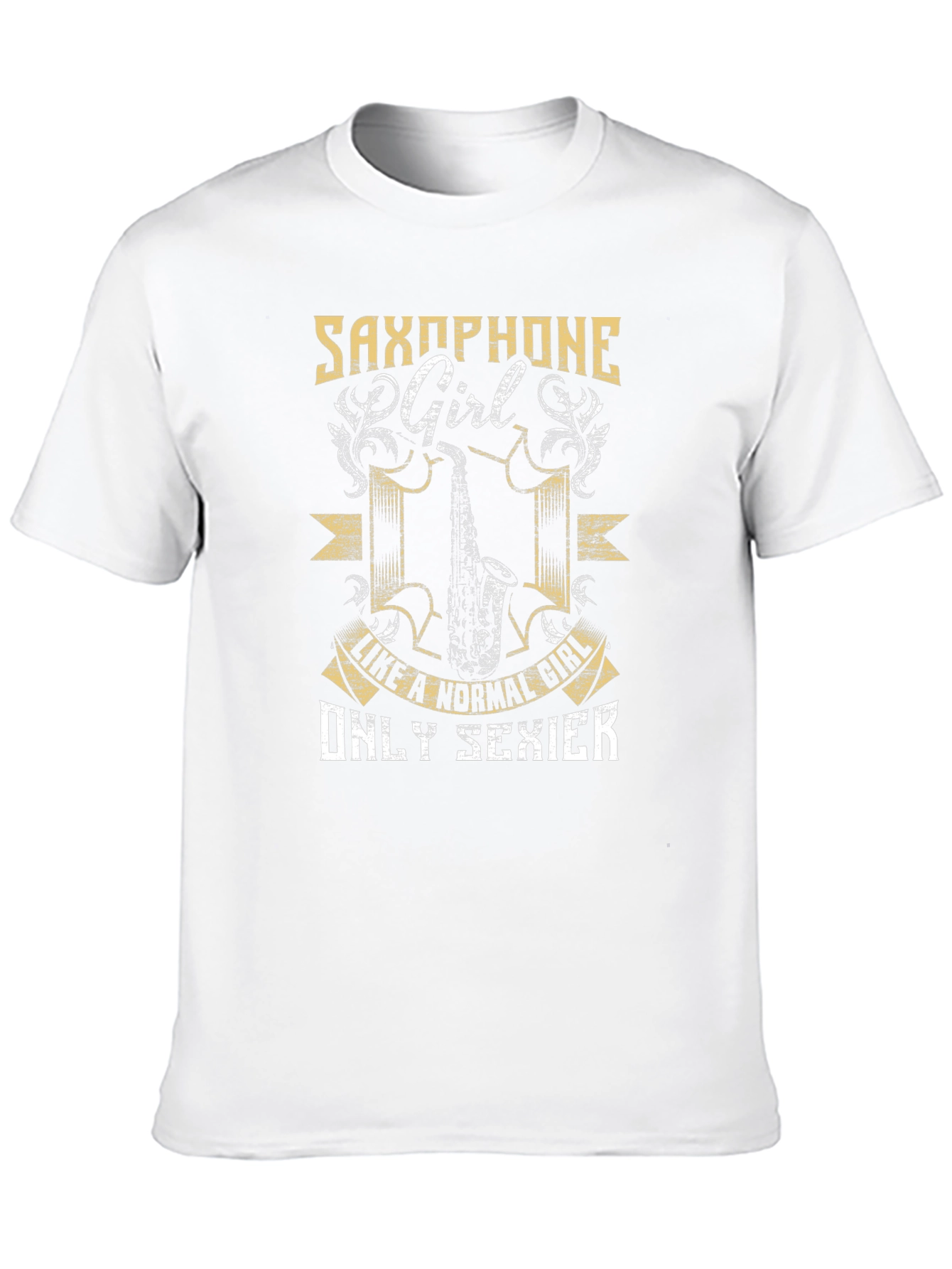 Saxophone Girl T-Shirt - Musician Tee