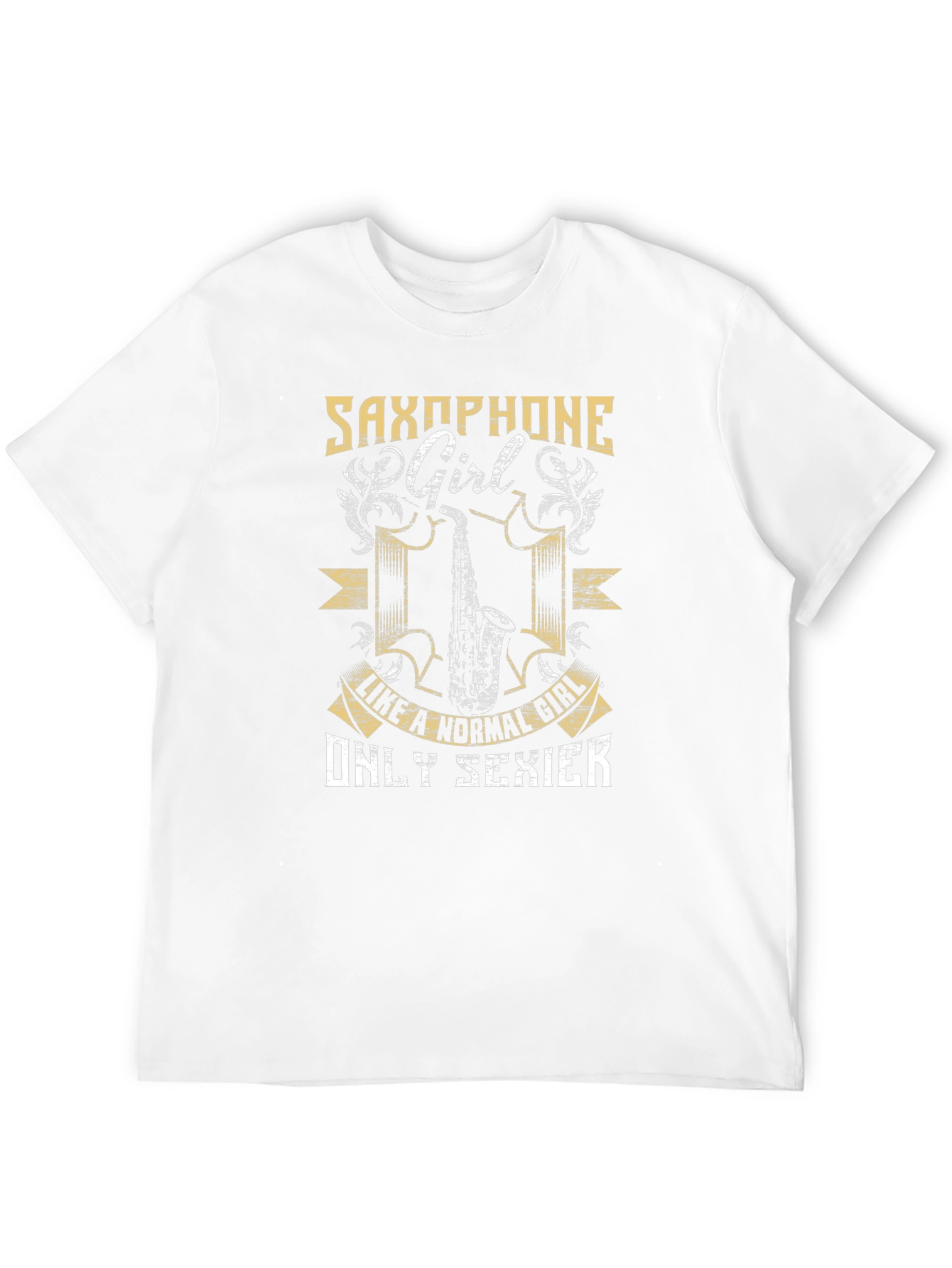 Saxophone Girl T-Shirt - Musician Tee