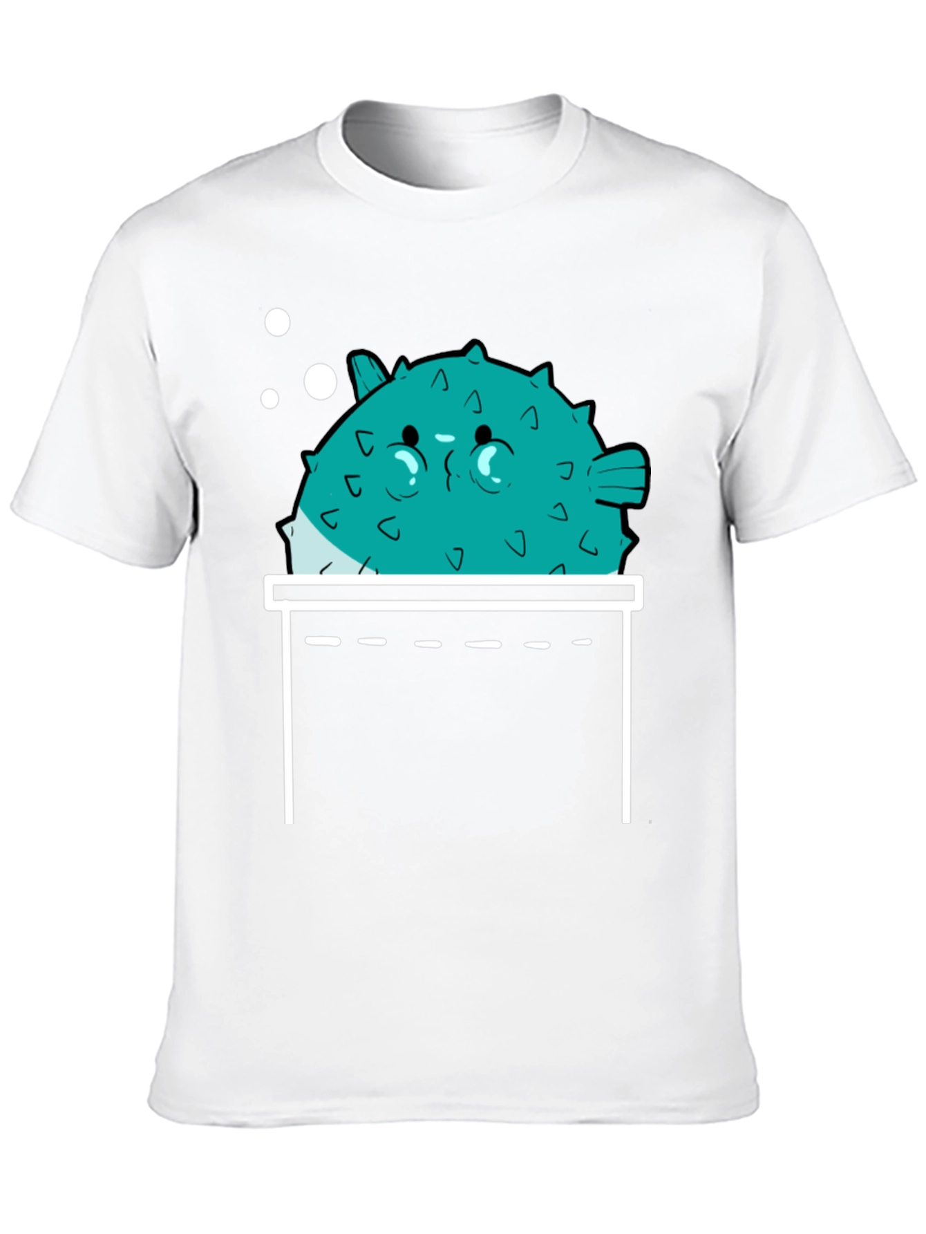 Puffer Fish Pocket Print T-Shirt - Mens Graphic Tee