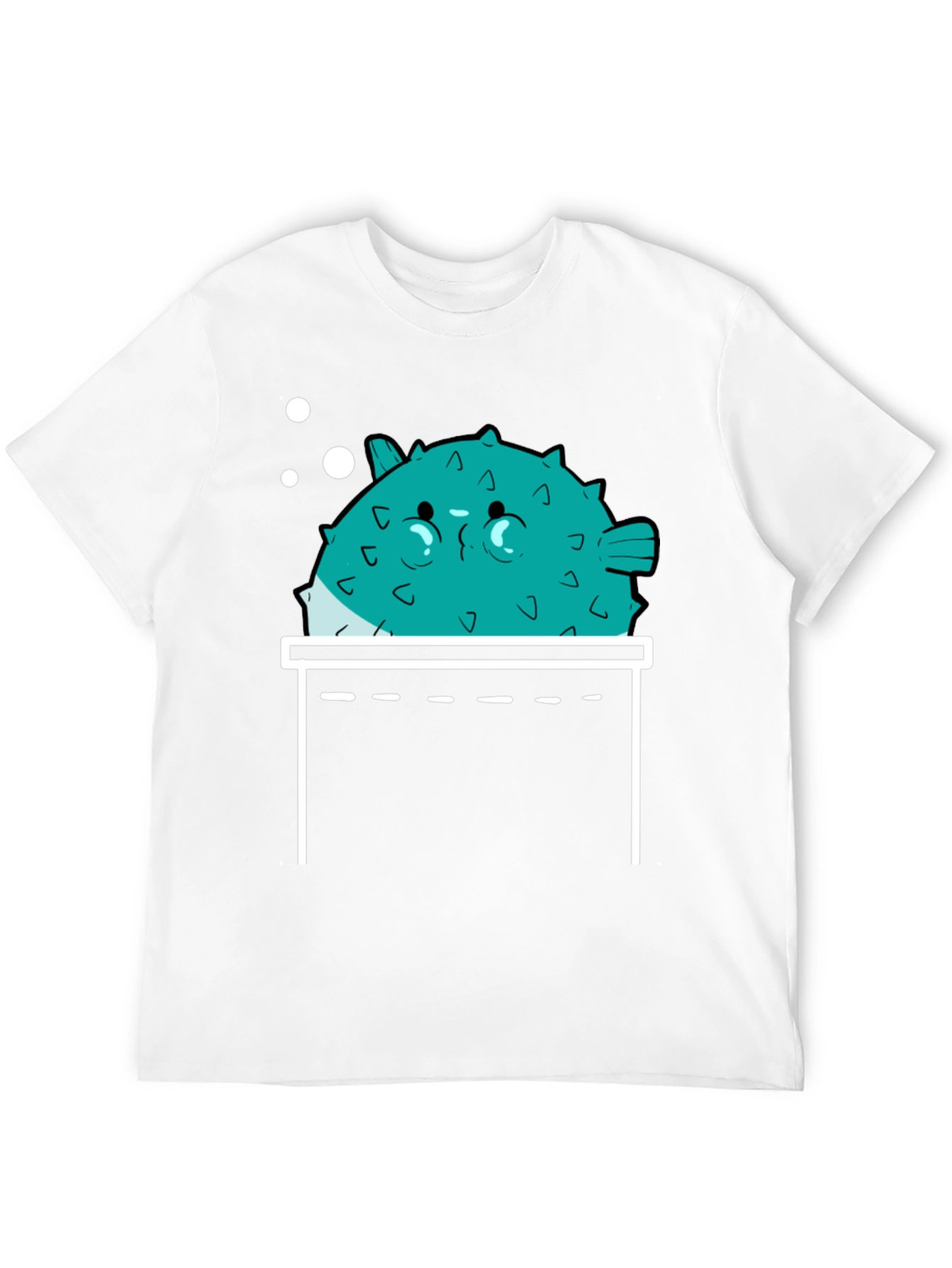 Puffer Fish Pocket Print T-Shirt - Mens Graphic Tee