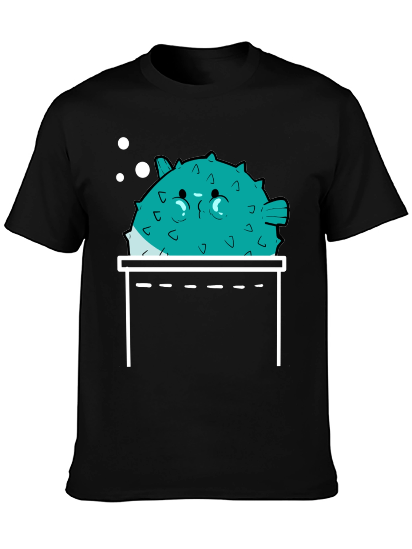 Puffer Fish Pocket Print T-Shirt - Mens Graphic Tee