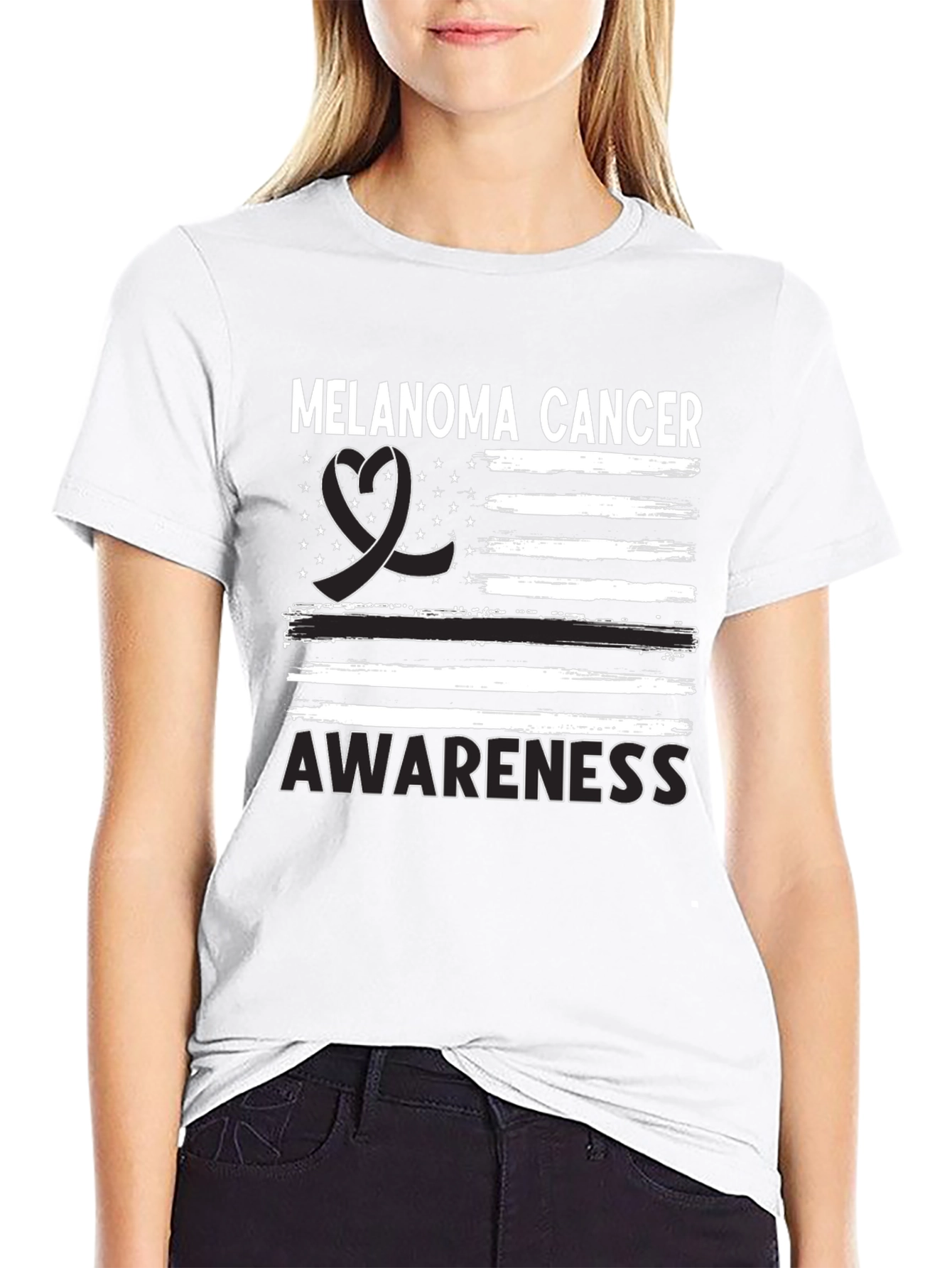 Melanoma Cancer Awareness Graphic Tee