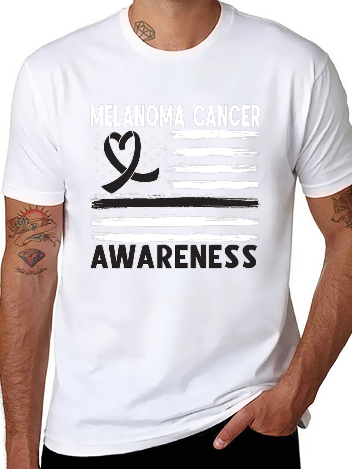 Melanoma Cancer Awareness Graphic Tee