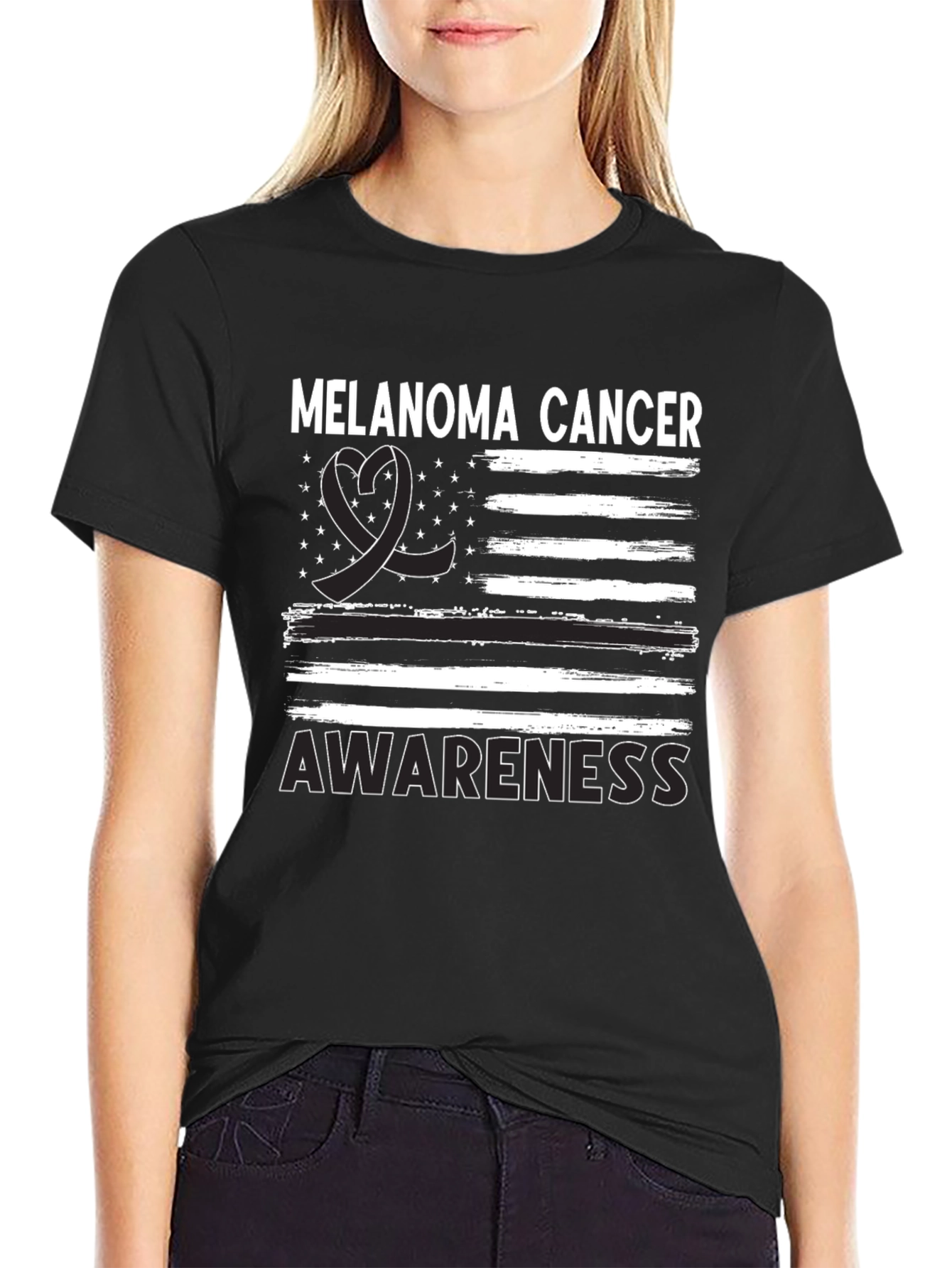 Melanoma Cancer Awareness Graphic Tee