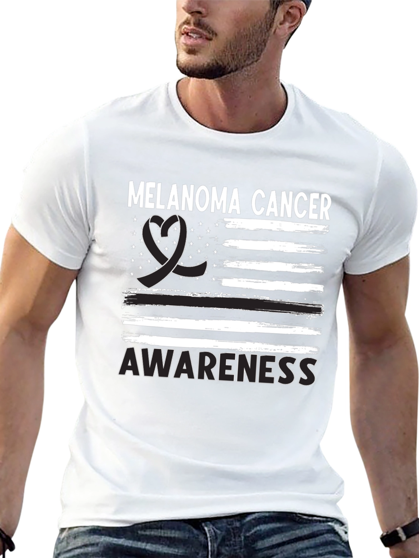 Melanoma Cancer Awareness Graphic Tee