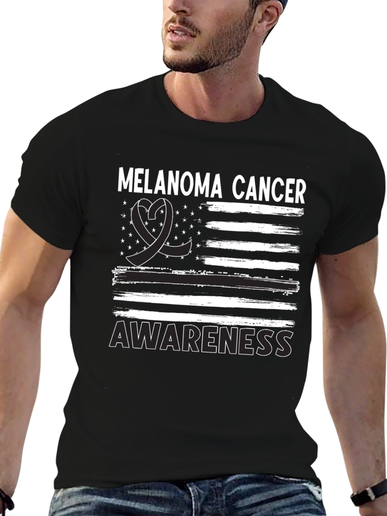 Melanoma Cancer Awareness Graphic Tee