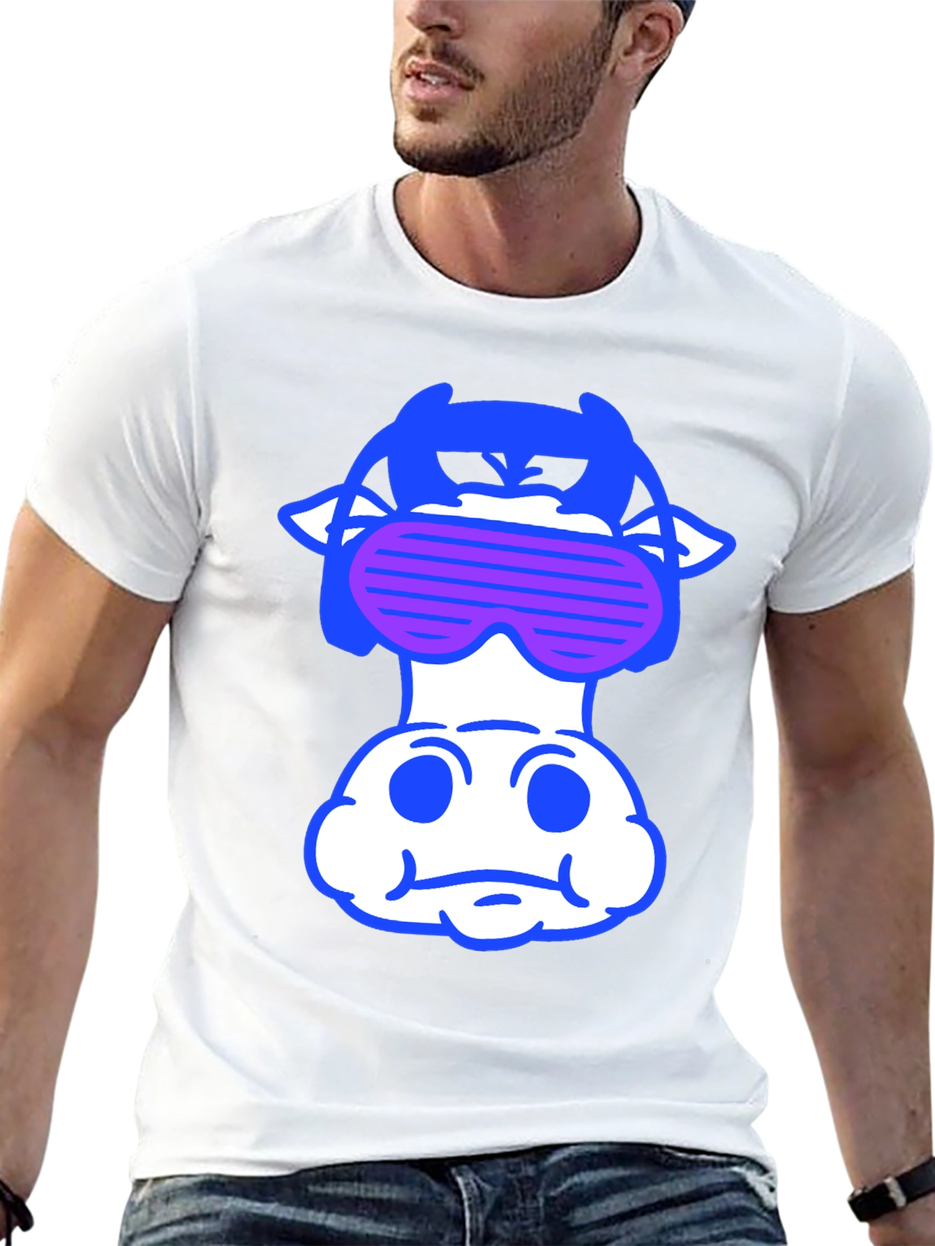 Cool Cow Tee - Black Graphic T-Shirt