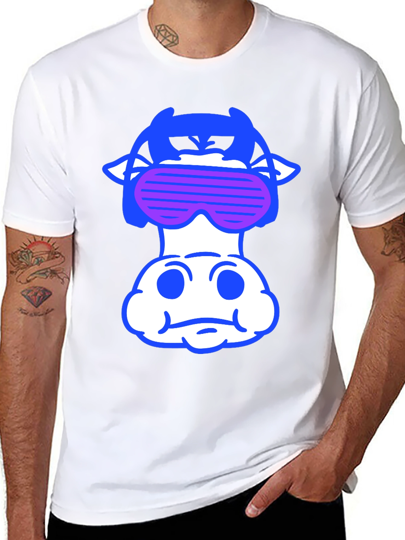 Cool Cow Tee - Black Graphic T-Shirt