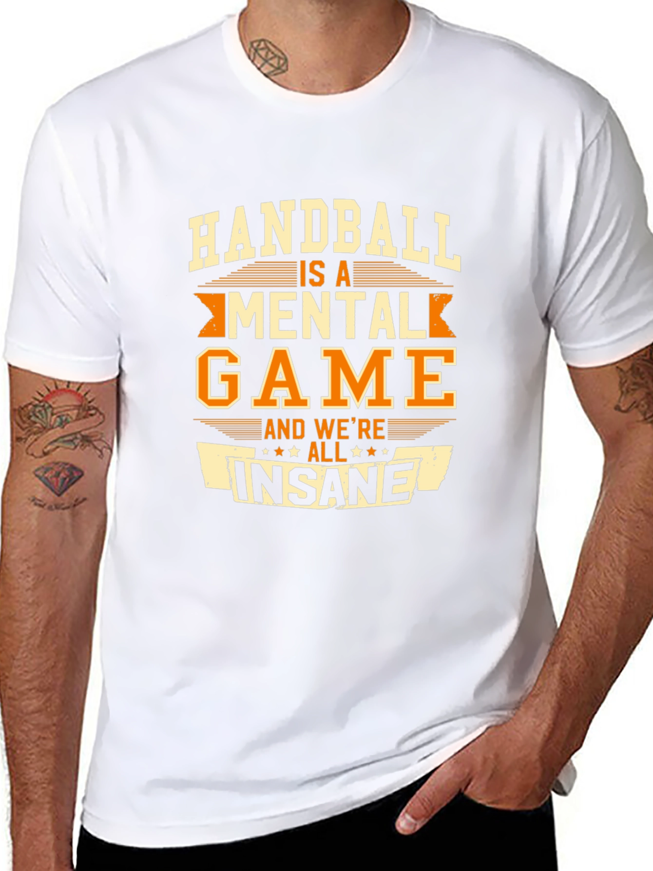 Handball Mental Game Black T-Shirt