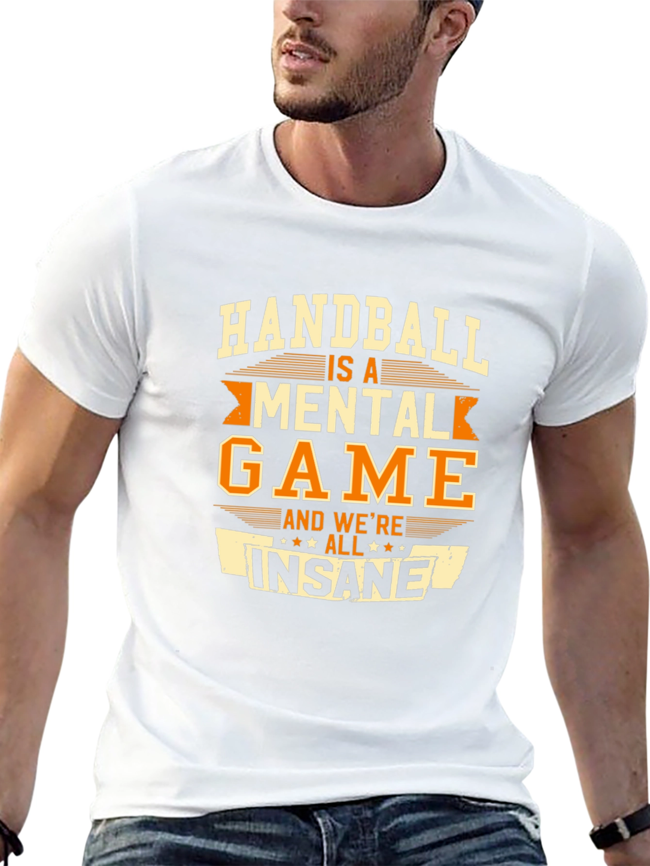Handball Mental Game Black T-Shirt