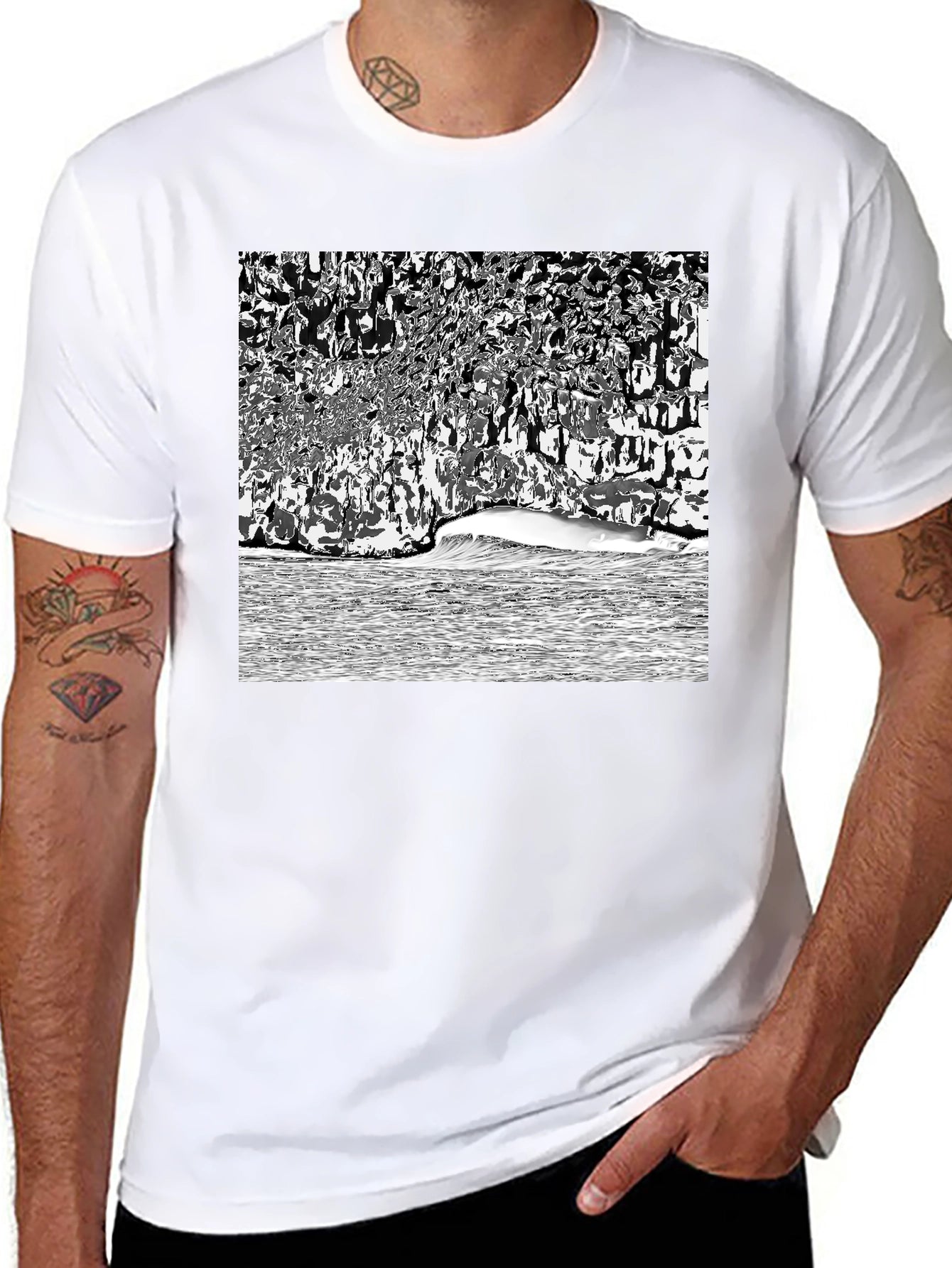 Ocean Wave Graphic T-Shirt