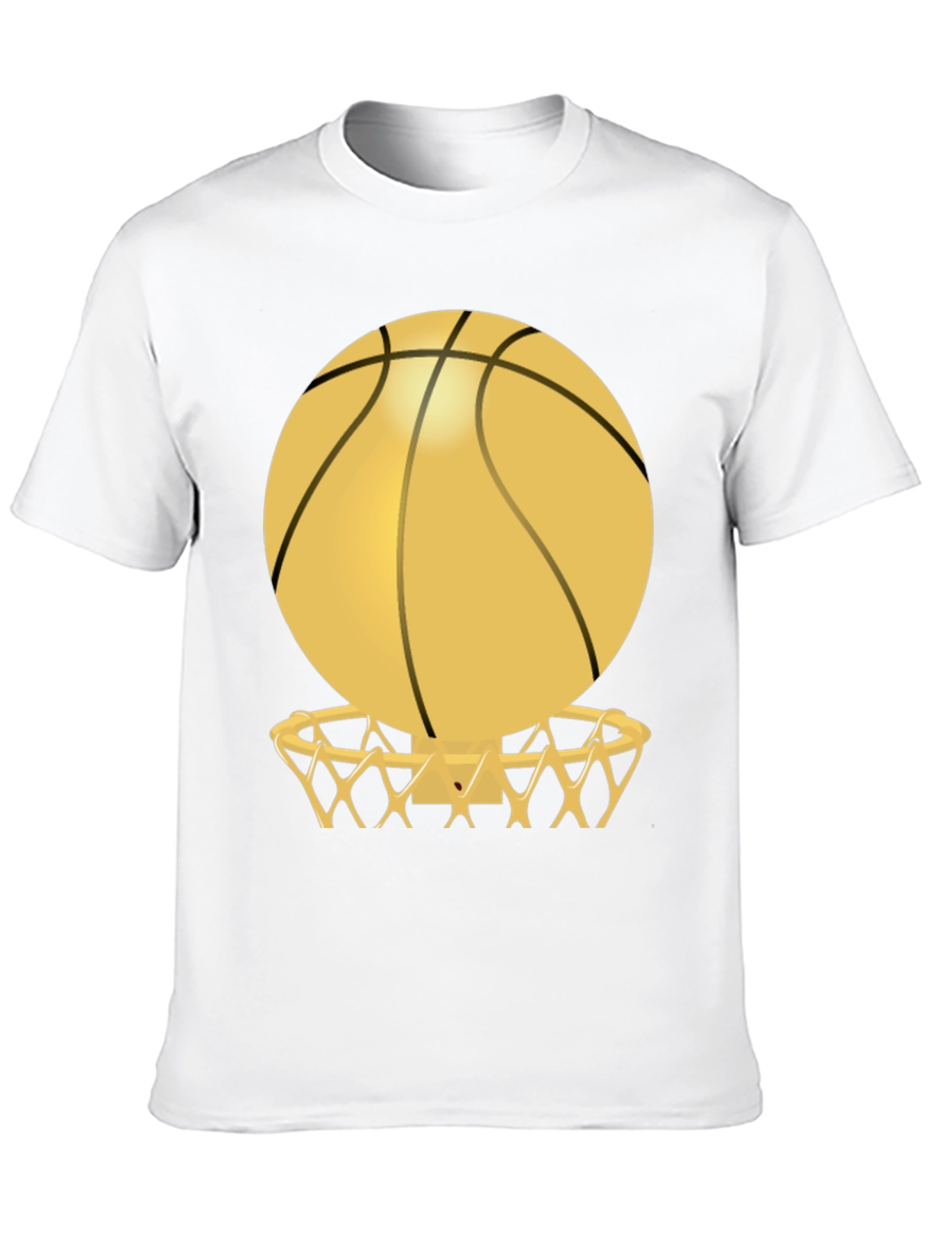 Basketball Hoop Graphic Tee - Black