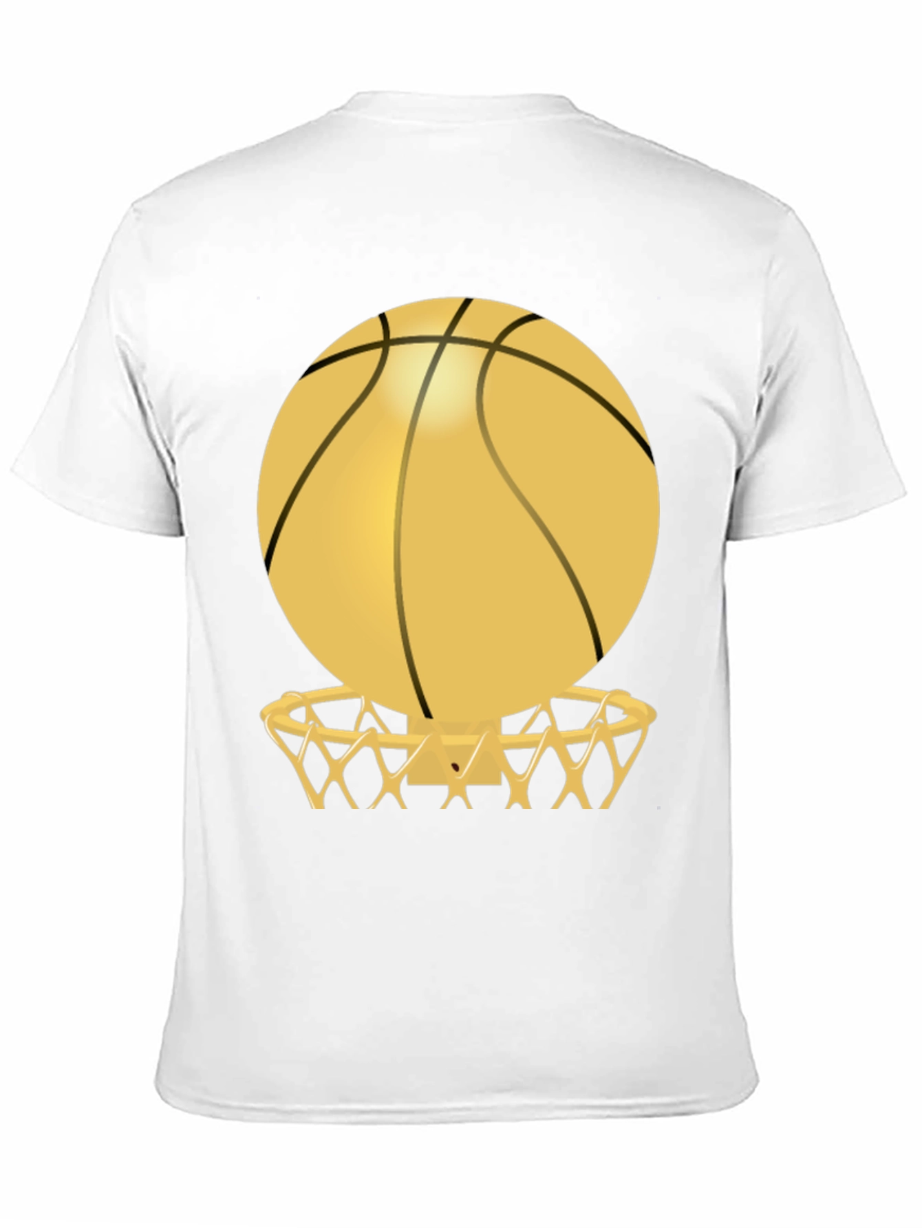 Basketball Hoop Graphic Tee - Black