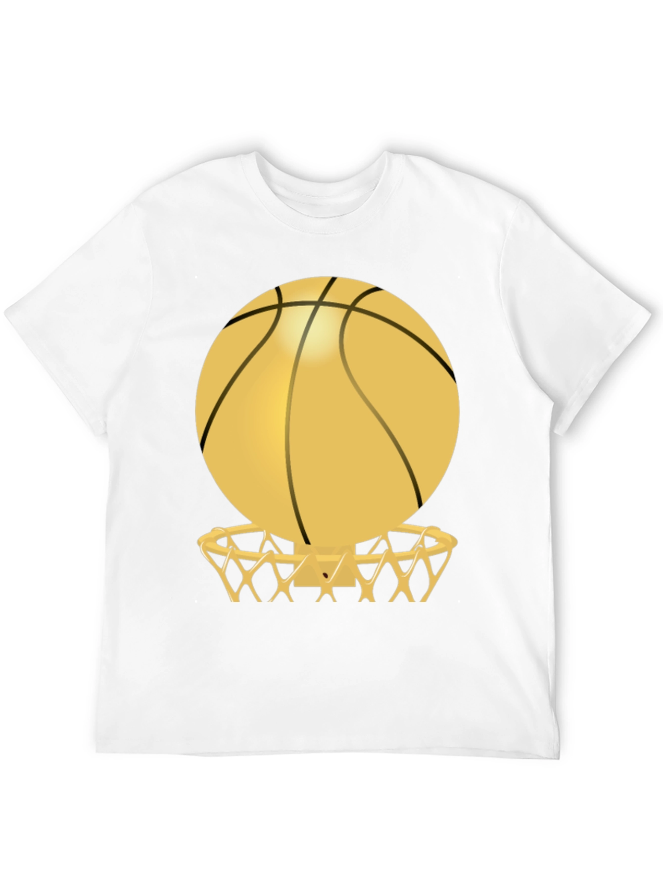 Basketball Hoop Graphic Tee - Black