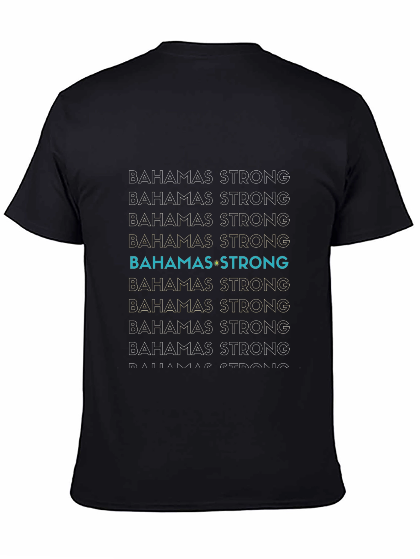 Bahamas Strong Graphic T-Shirt - Black