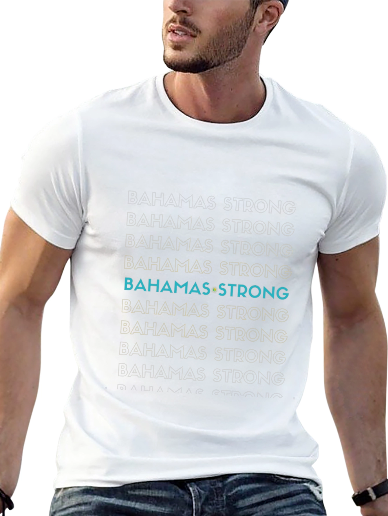 Bahamas Strong Graphic T-Shirt - Black