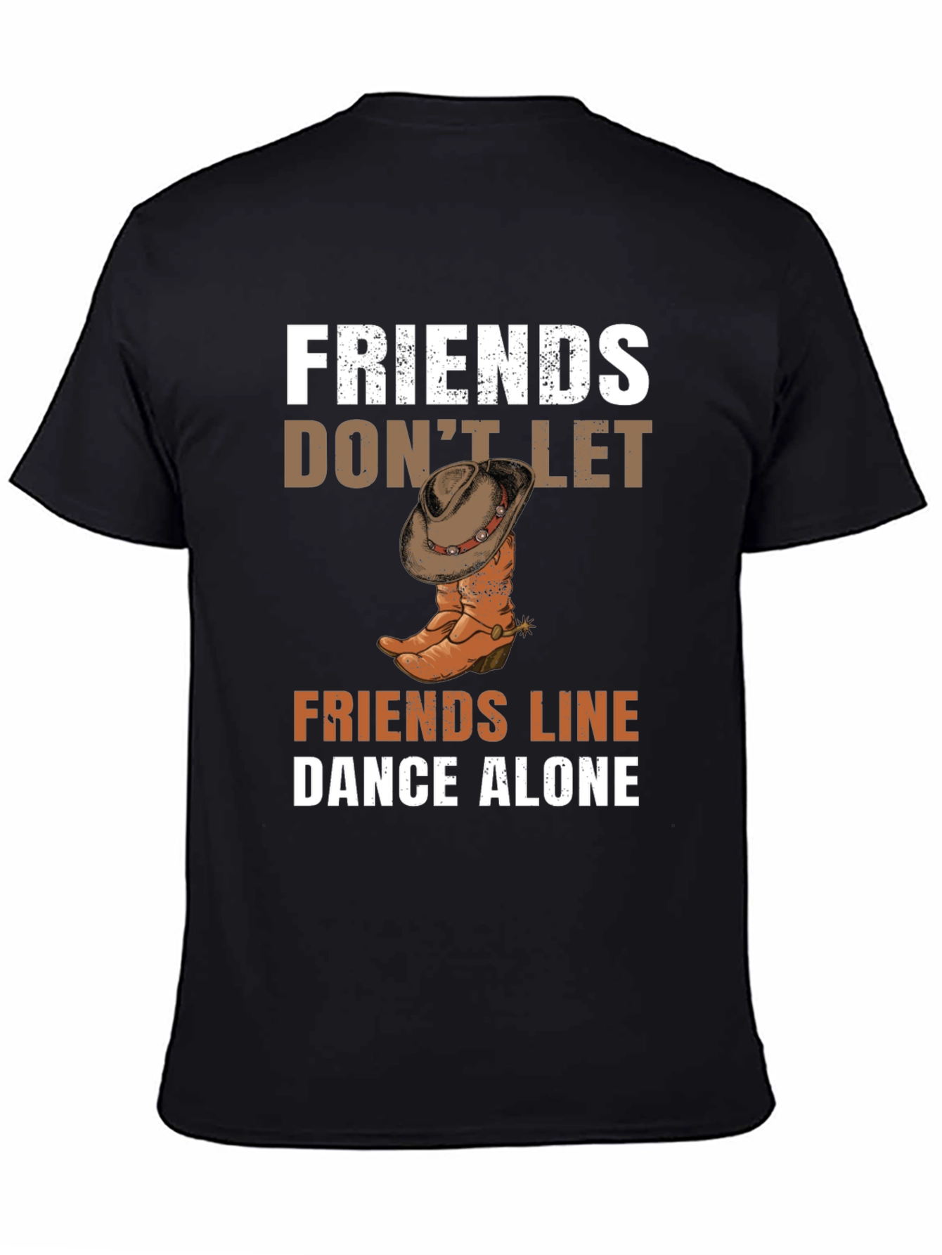 Friends Line Dance Alone Graphic Tee