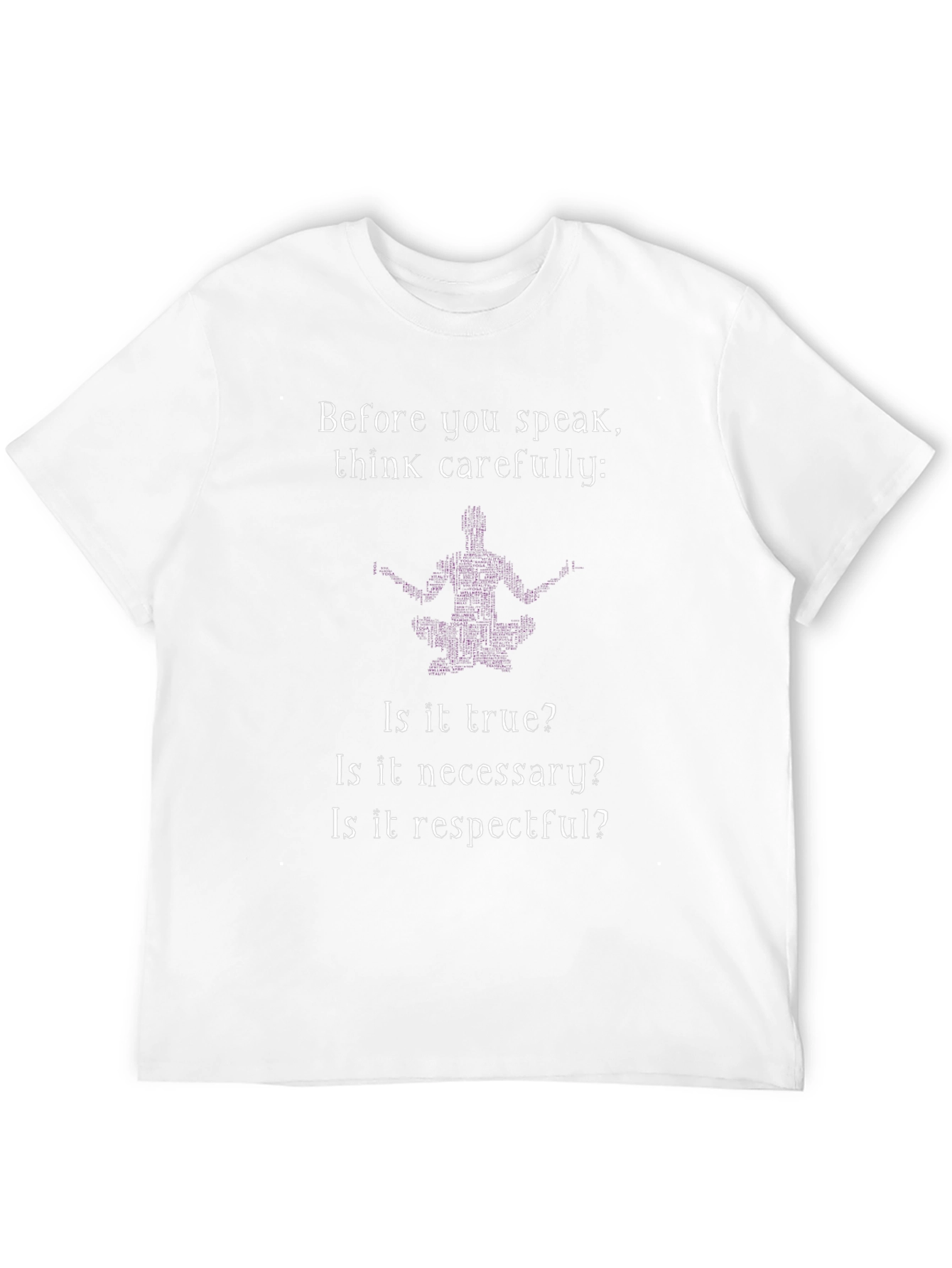 Think Carefully Graphic T-Shirt - Black