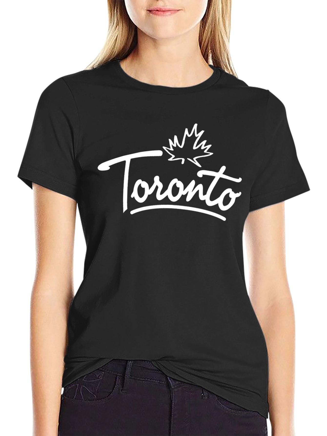 Toronto Maple Leaf Graphic Black T-Shirt
