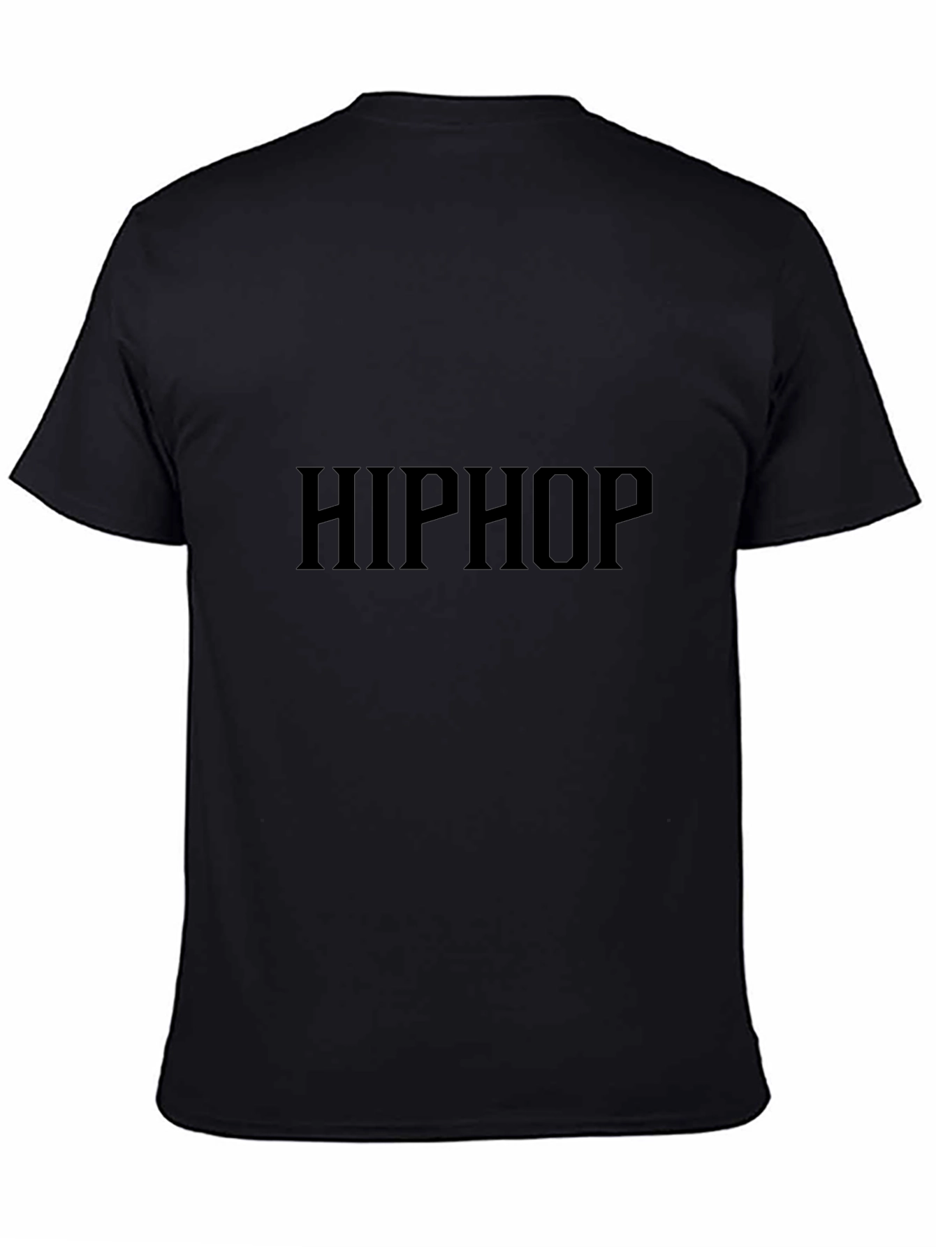 Hiphop Black Graphic Tee - Stylish Casual Wear