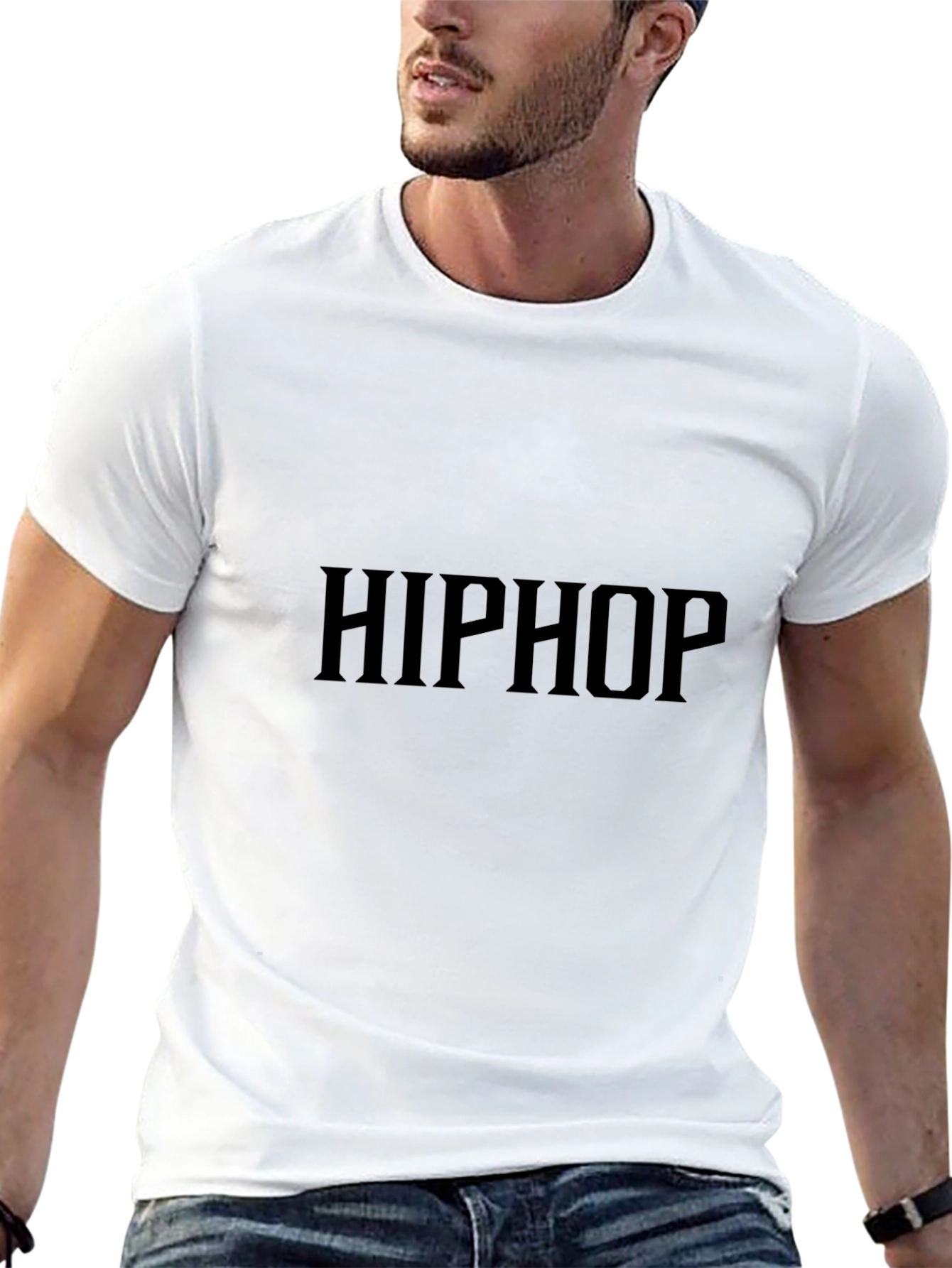 Hiphop Black Graphic Tee - Stylish Casual Wear