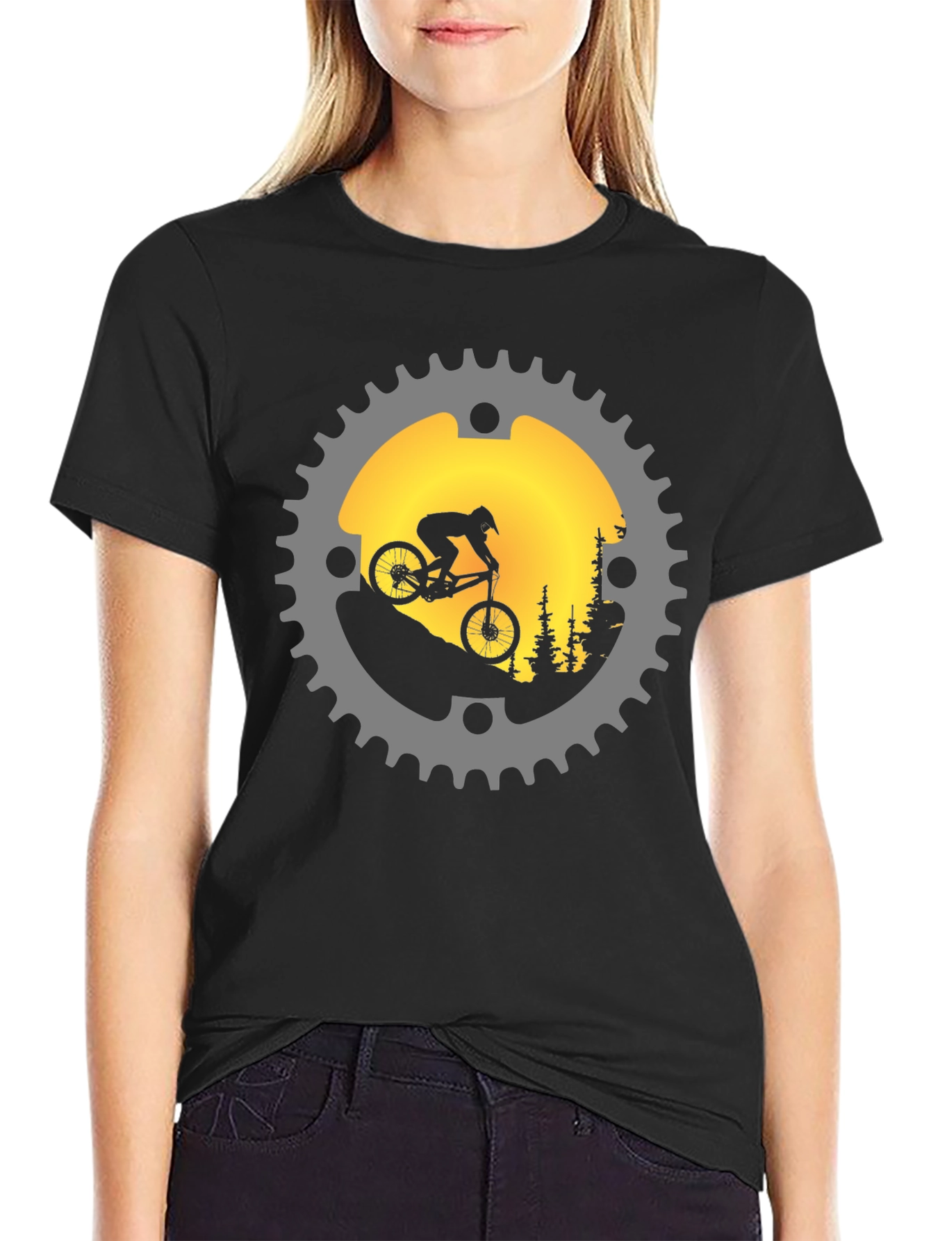 Mountain Biker Gear Graphic Tee