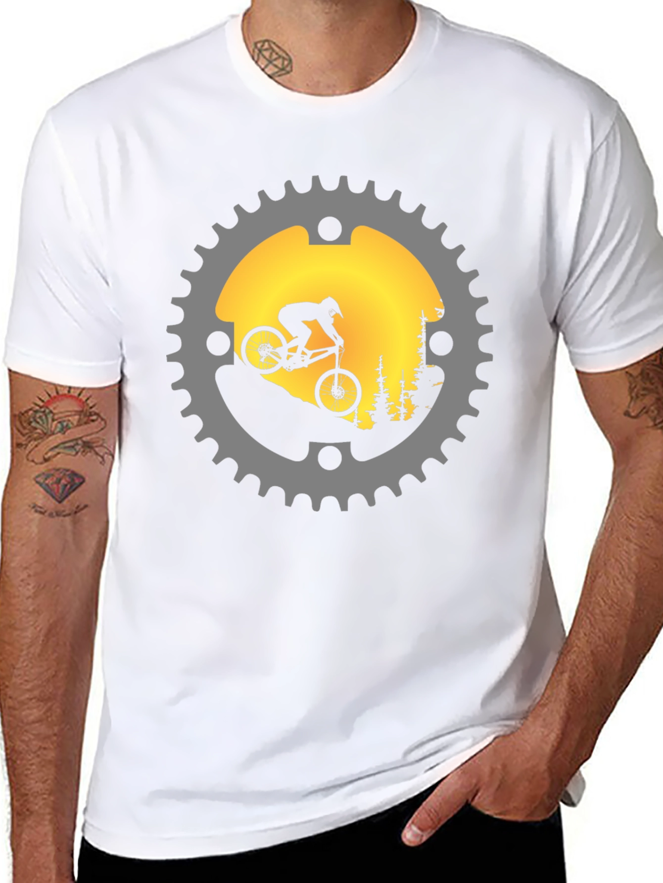 Mountain Biker Gear Graphic Tee