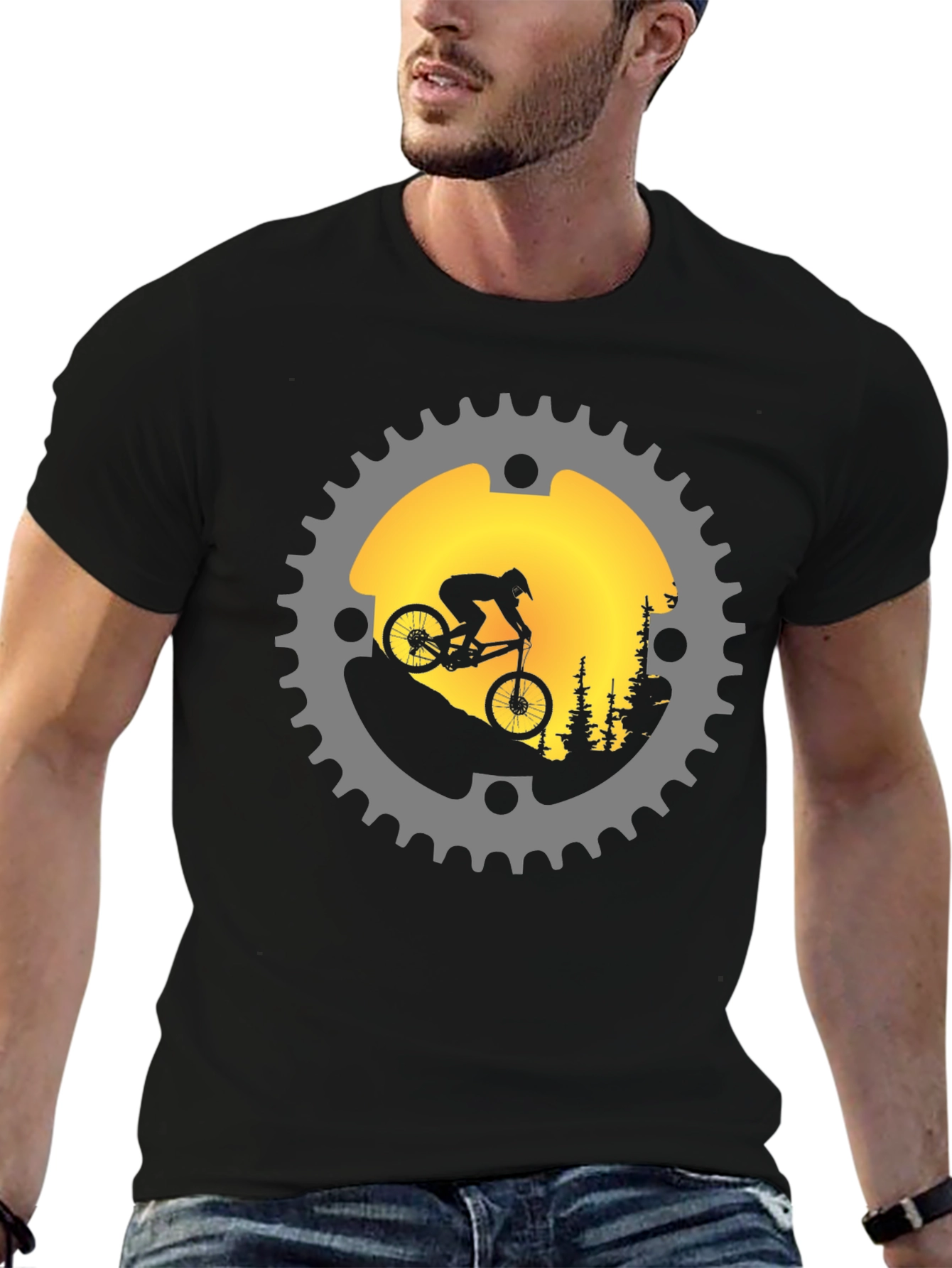 Mountain Biker Gear Graphic Tee