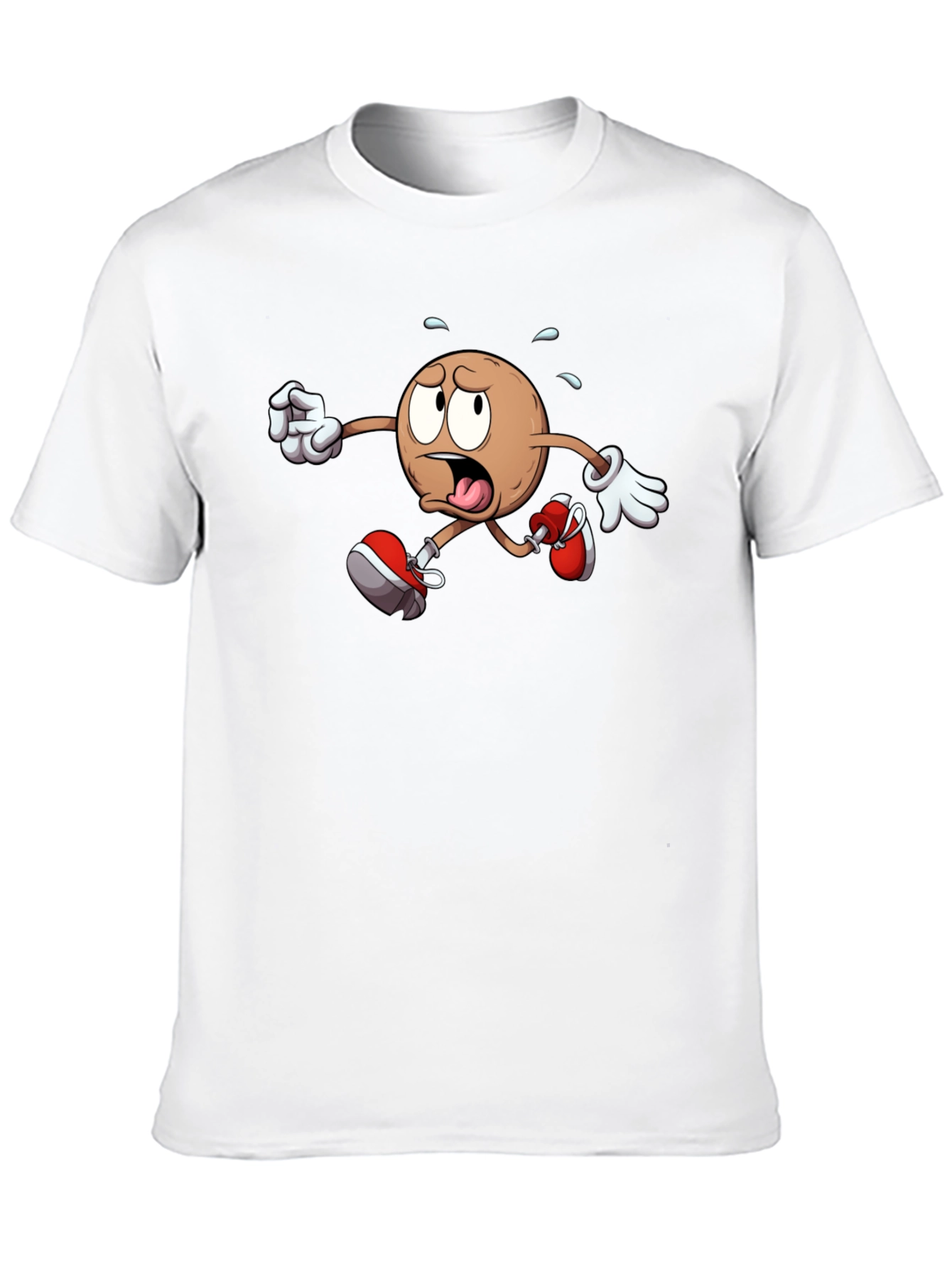 Funny Running Cartoon T-Shirt