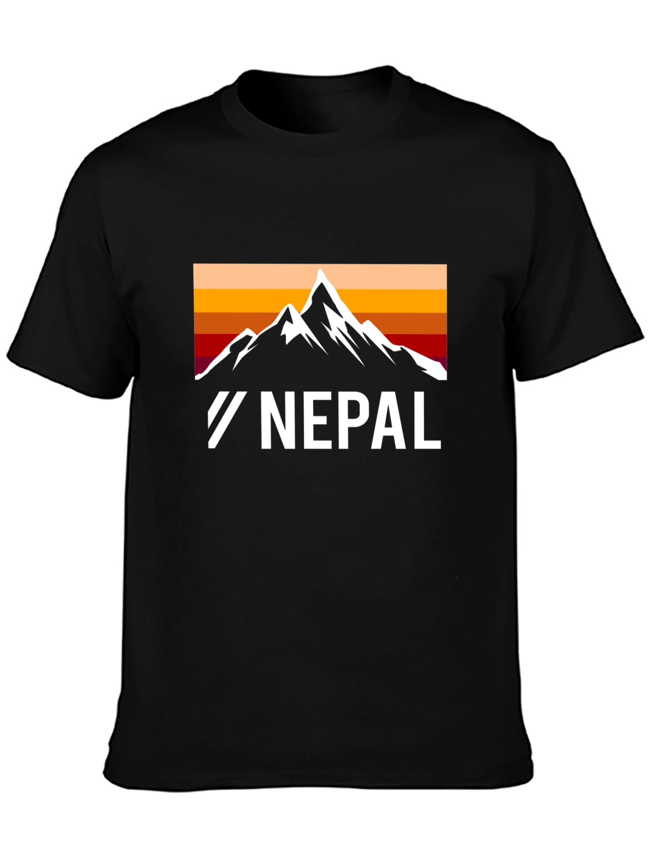Nepal Mountain Graphic T-Shirt