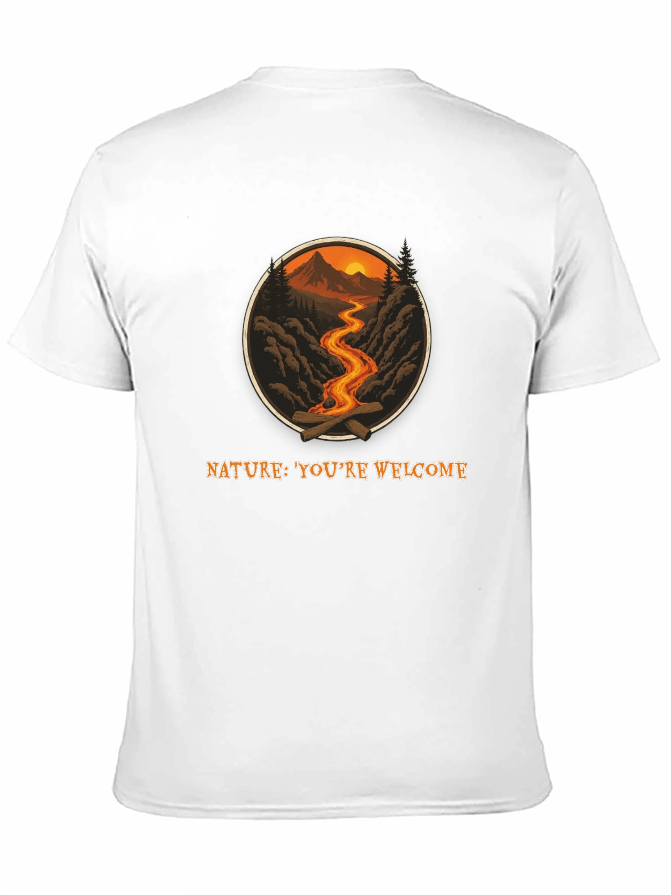 Nature Welcome Graphic Tee - Black