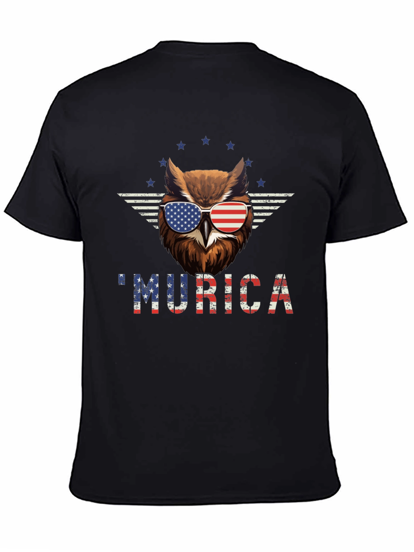 Patriotic Owl Murica T-Shirt - USA Pride