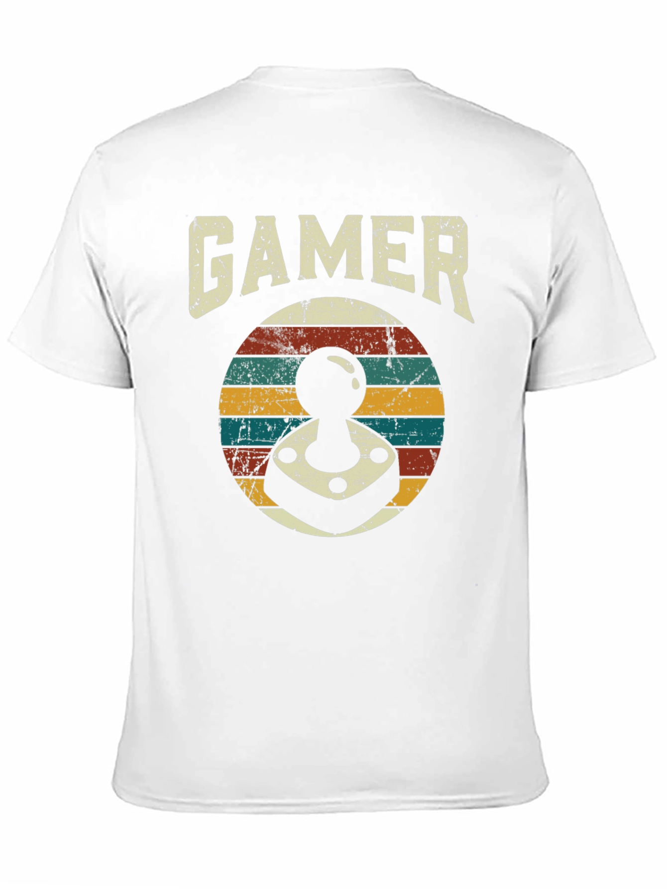 Retro Gamer Joystick Graphic Tee - Black
