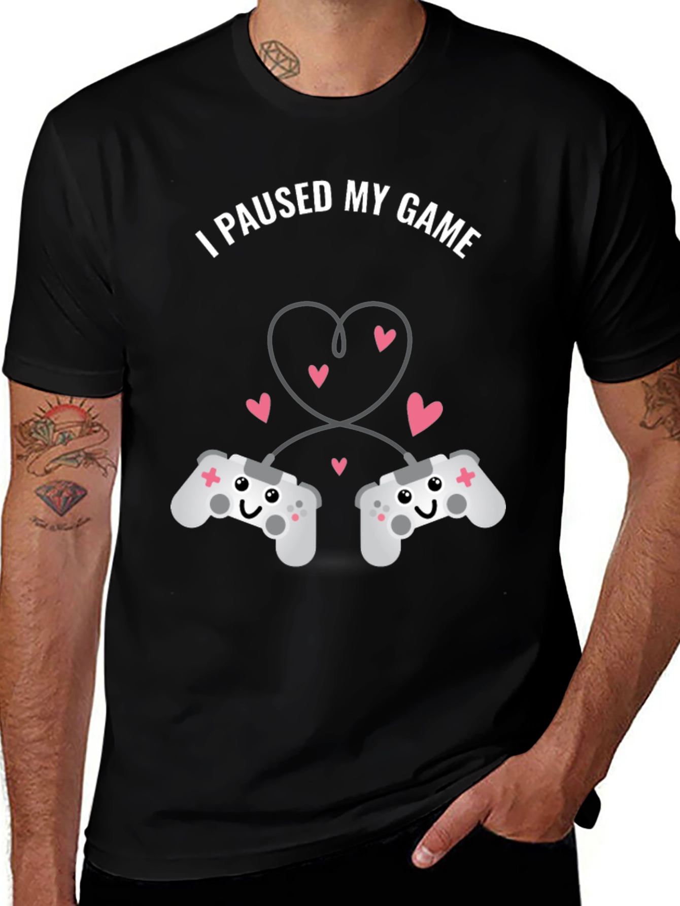 I Paused My Game T-Shirt - Gamer Love