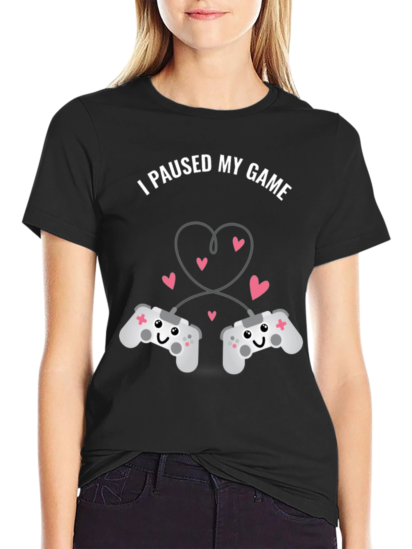 I Paused My Game T-Shirt - Gamer Love